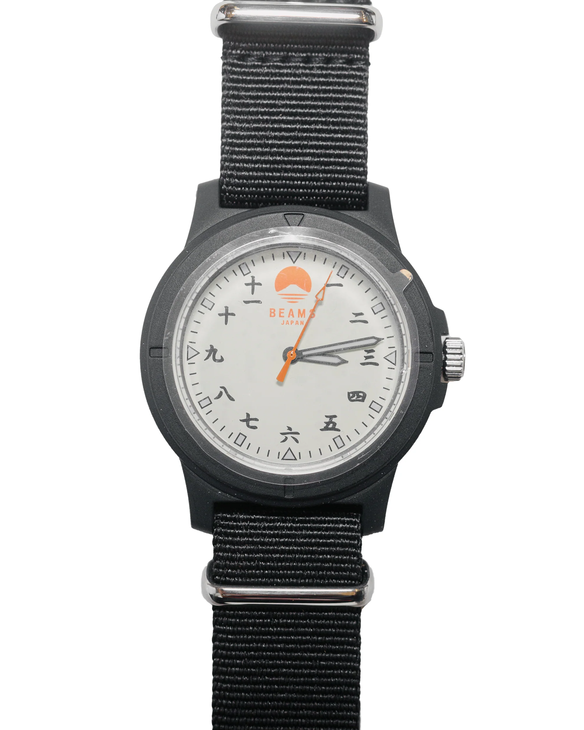 Beams Japan Kanji Number Wrist Watch Black