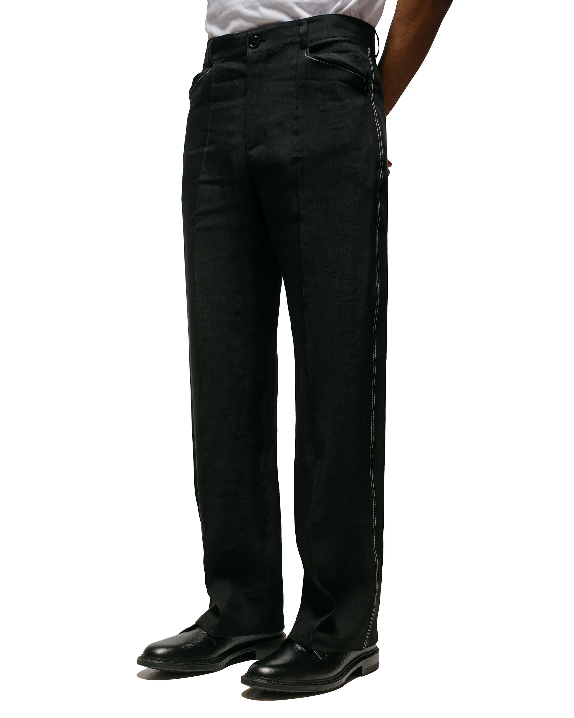 Wanze Work Trouser Linen Viscose Black
