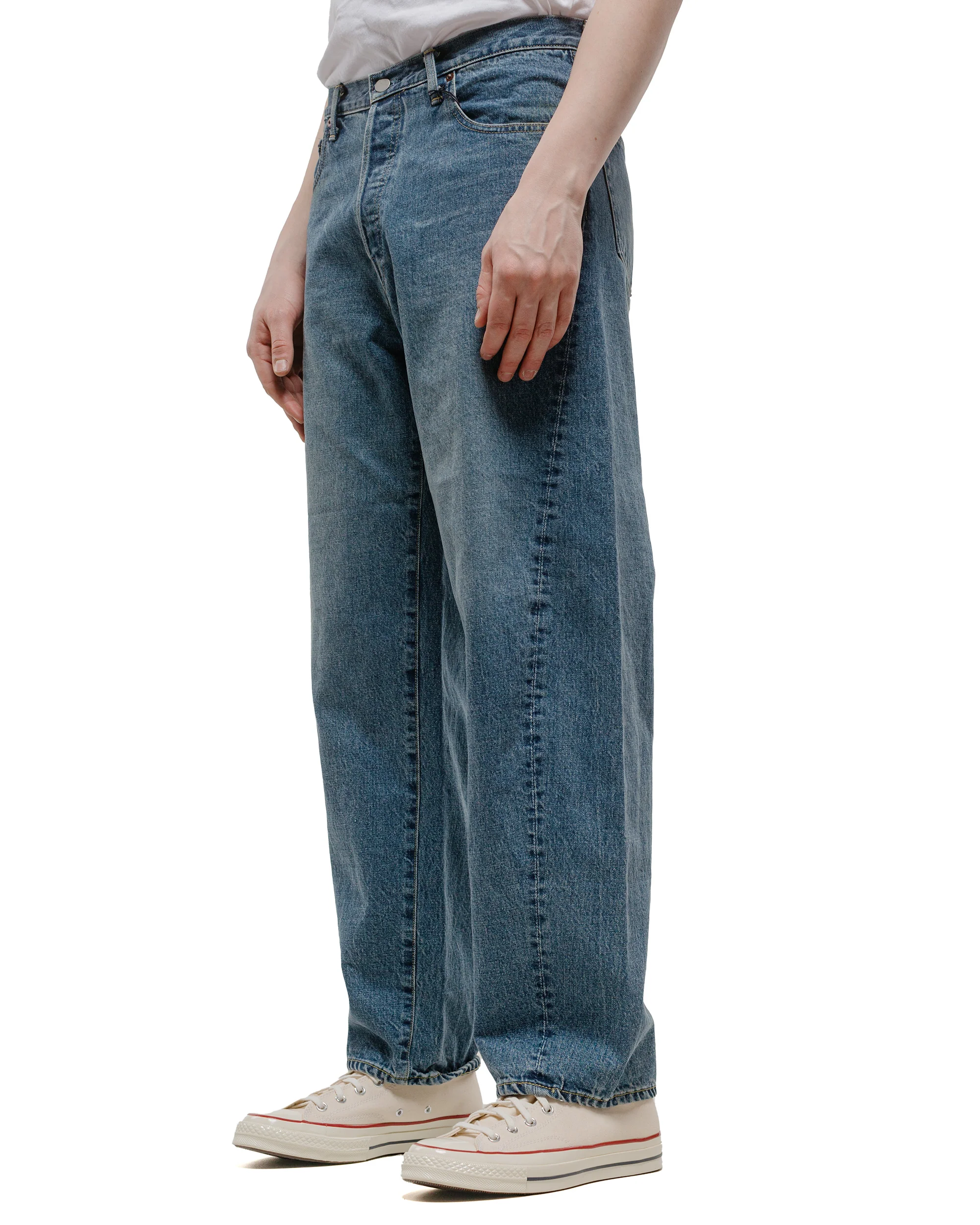 ssstein Twist Seam Vintage Denim Jeans Indigo