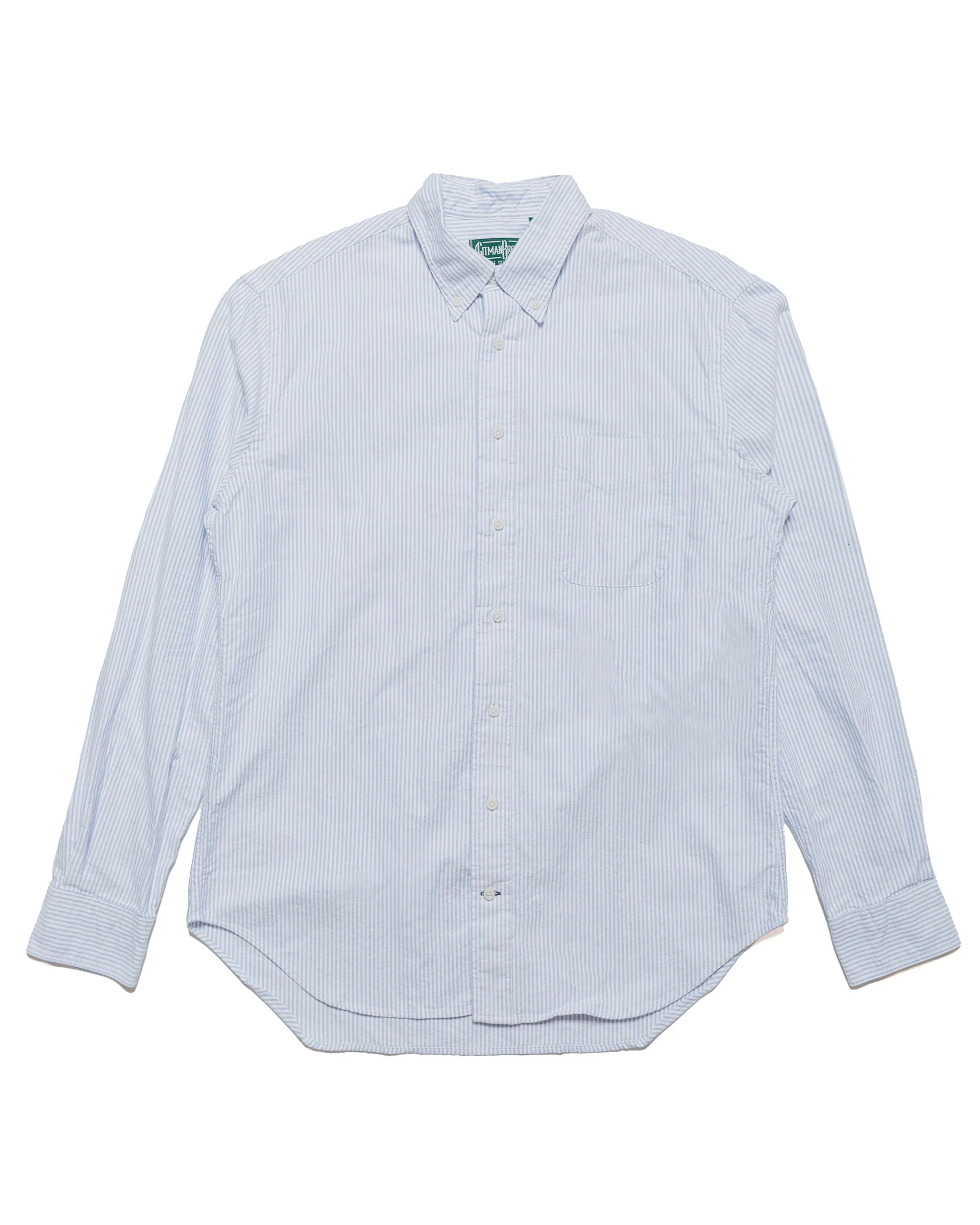 Gitman Vintage Bros. Blue Stripe Oxford Long Sleeve