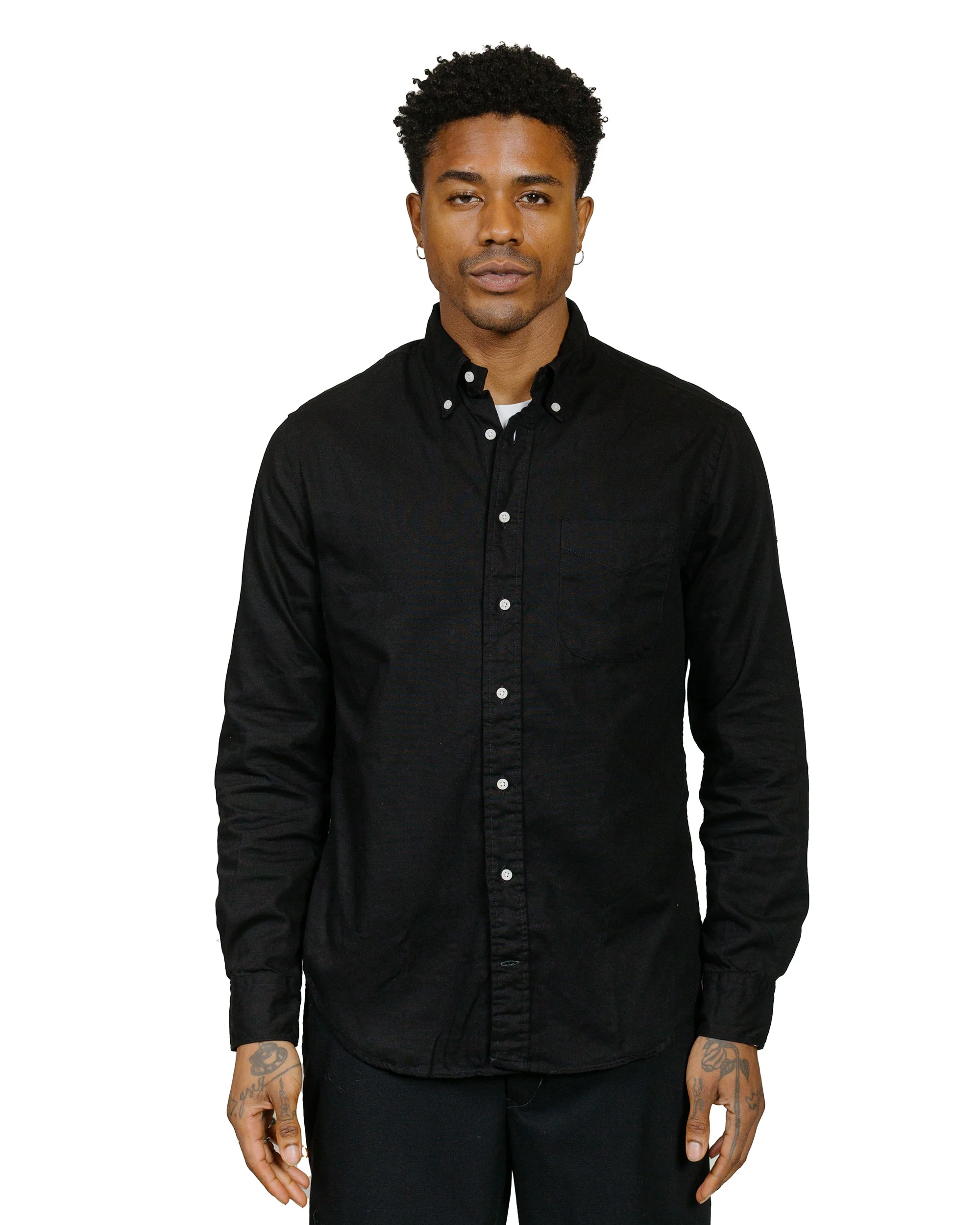 Gitman Vintage Bros. Black Overdye Oxford Long Sleeve