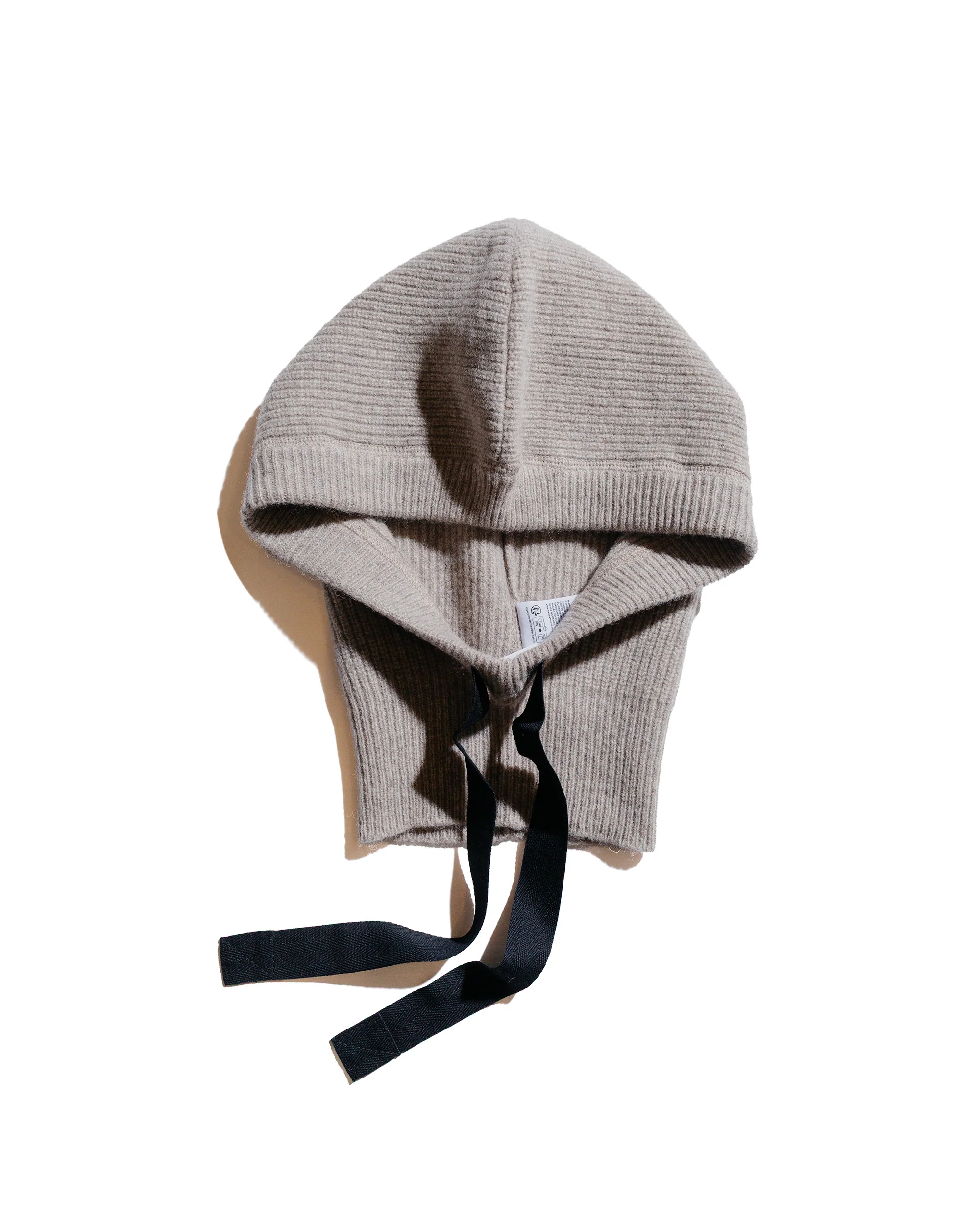 MHL Knitted Hood Lambswool Tawny
