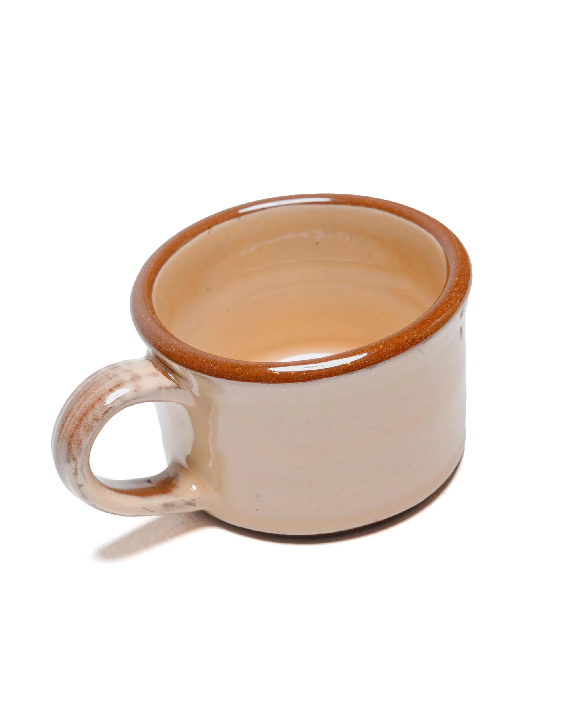 Tender Half Height Coffee Mug Red Clay Pink Glaze