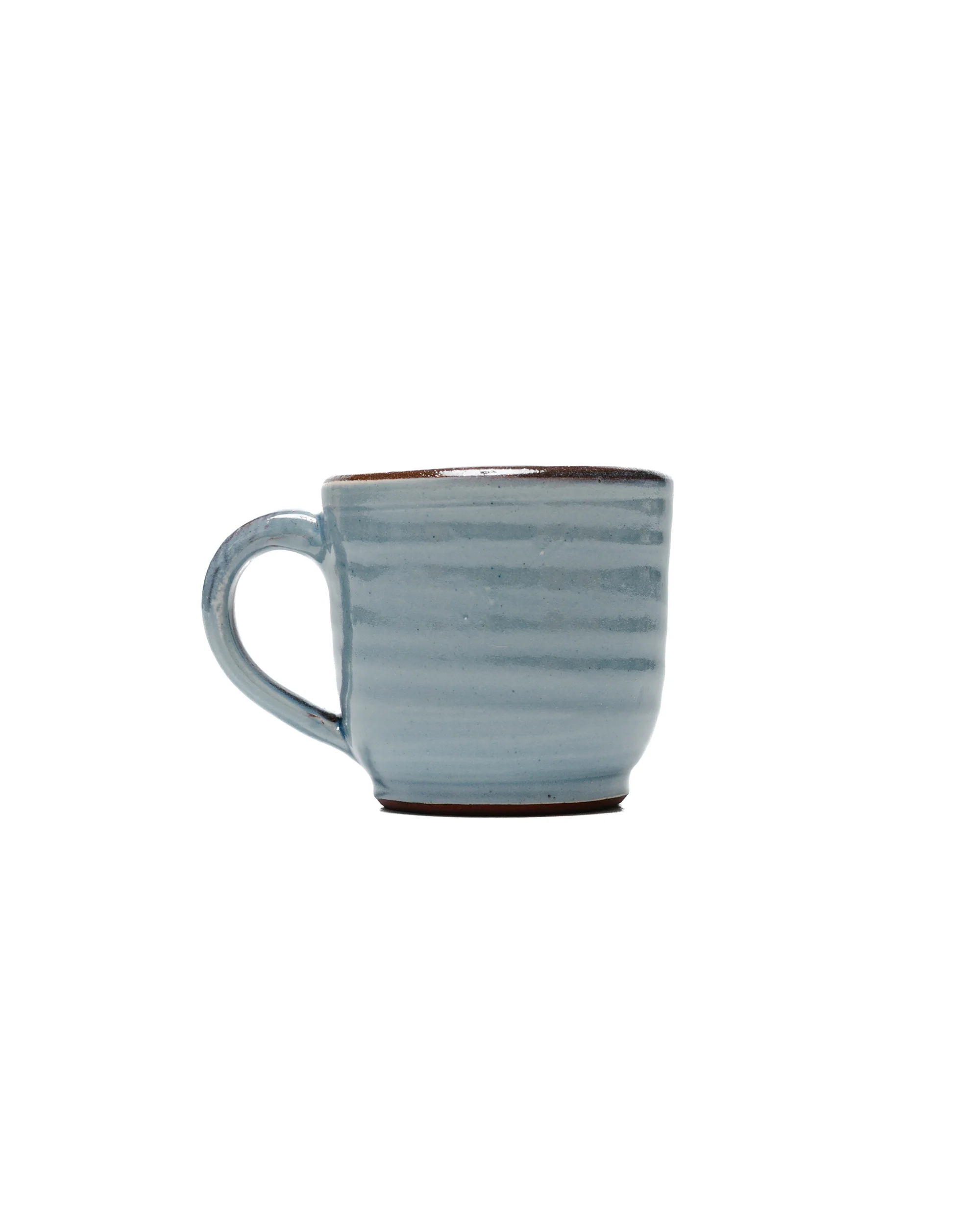 Tender Lost & Found Mug Red Clay Cobalt Blue Glazed
