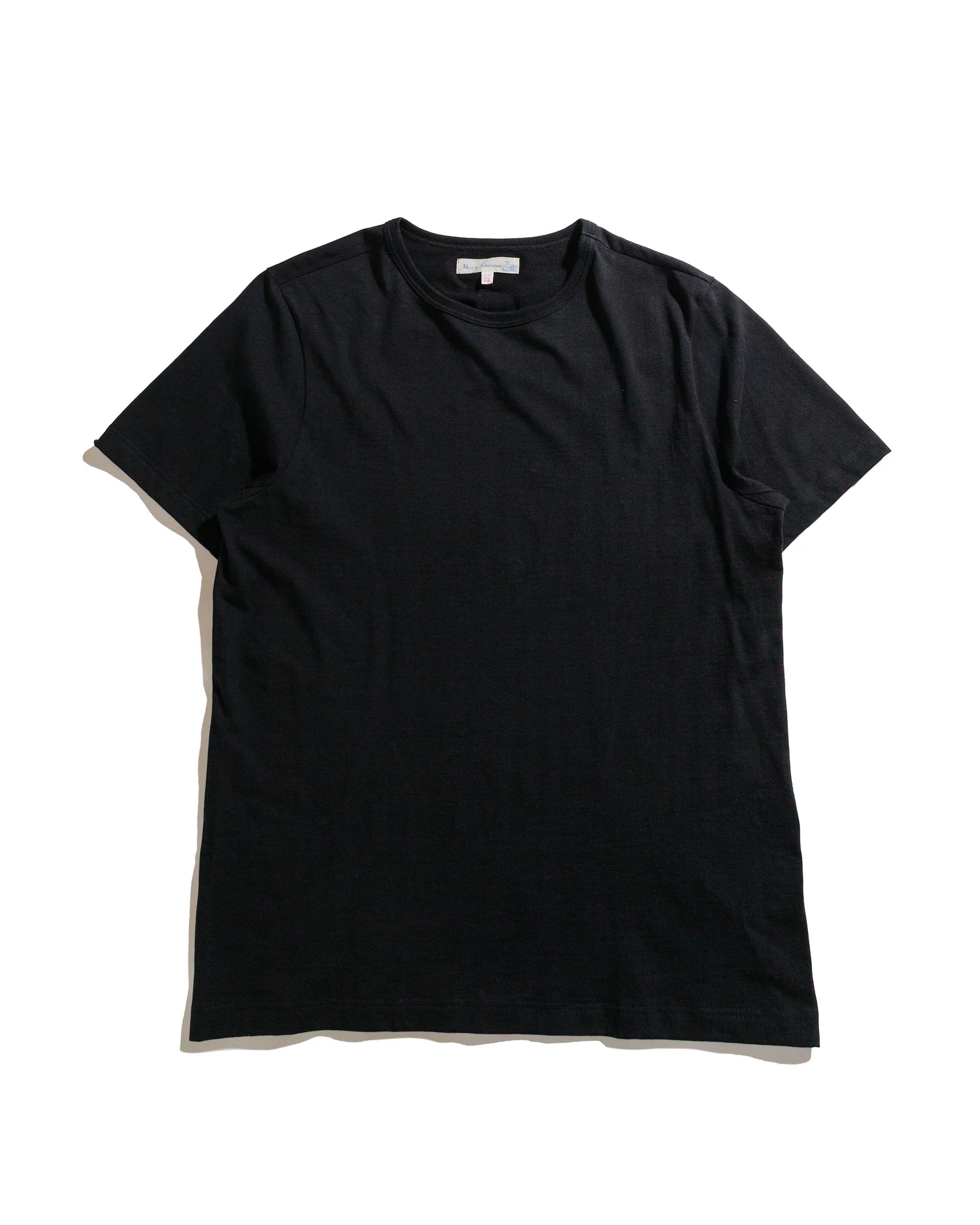 Merz B. Schwanen 215 Loopwheeled T-Shirt Deep Black