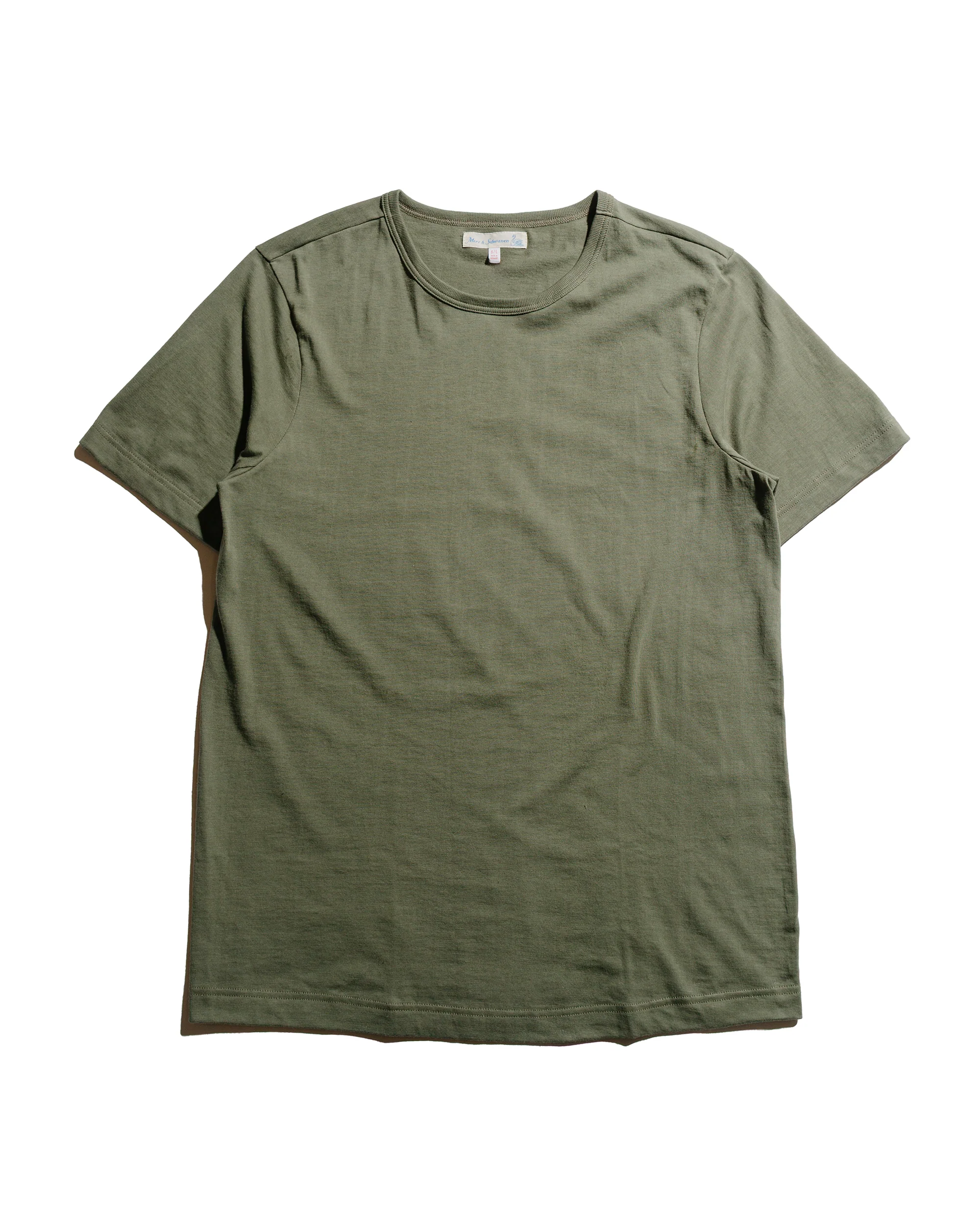 Merz B. Schwanen 1950s Loopwheeled T-Shirt Army