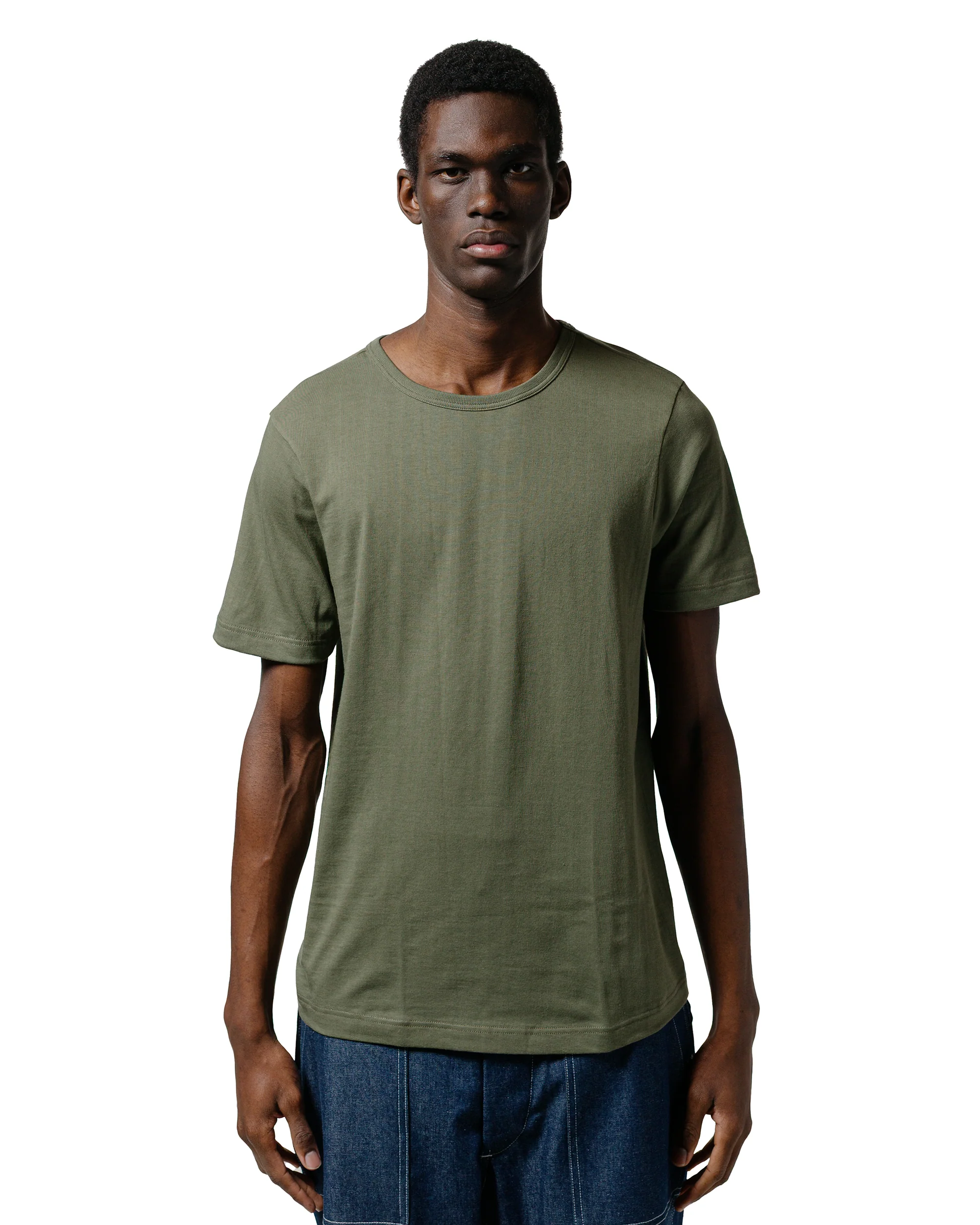 Merz B. Schwanen 1950s Loopwheeled T-Shirt Army