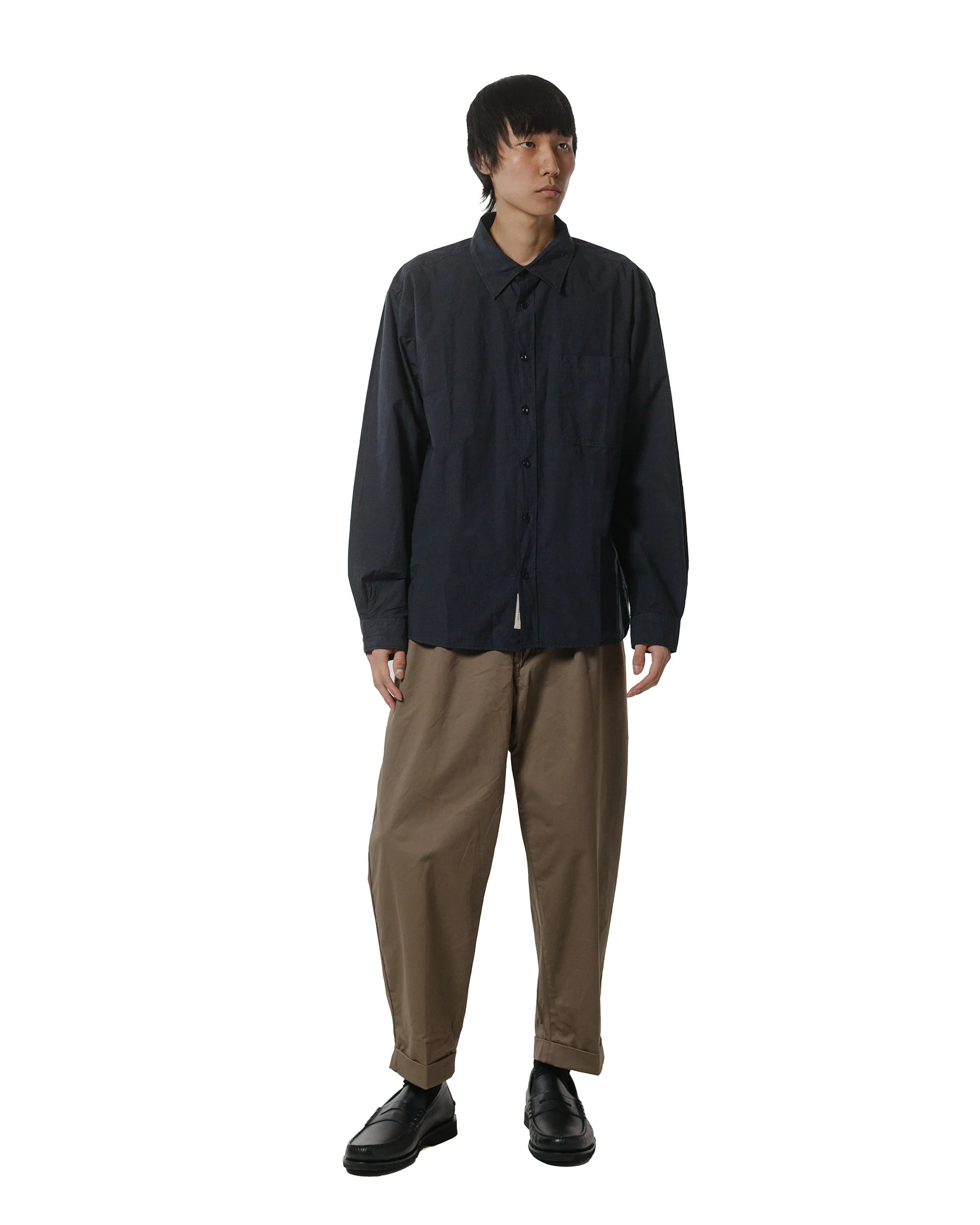 15505-merz-b-schwanen-shirt01-unisex-cotton-poplin-shirt-charcoal-4.webp Merz B. Schwanen SHIRT01 Unisex Cotton Poplin Shirt Charcoal