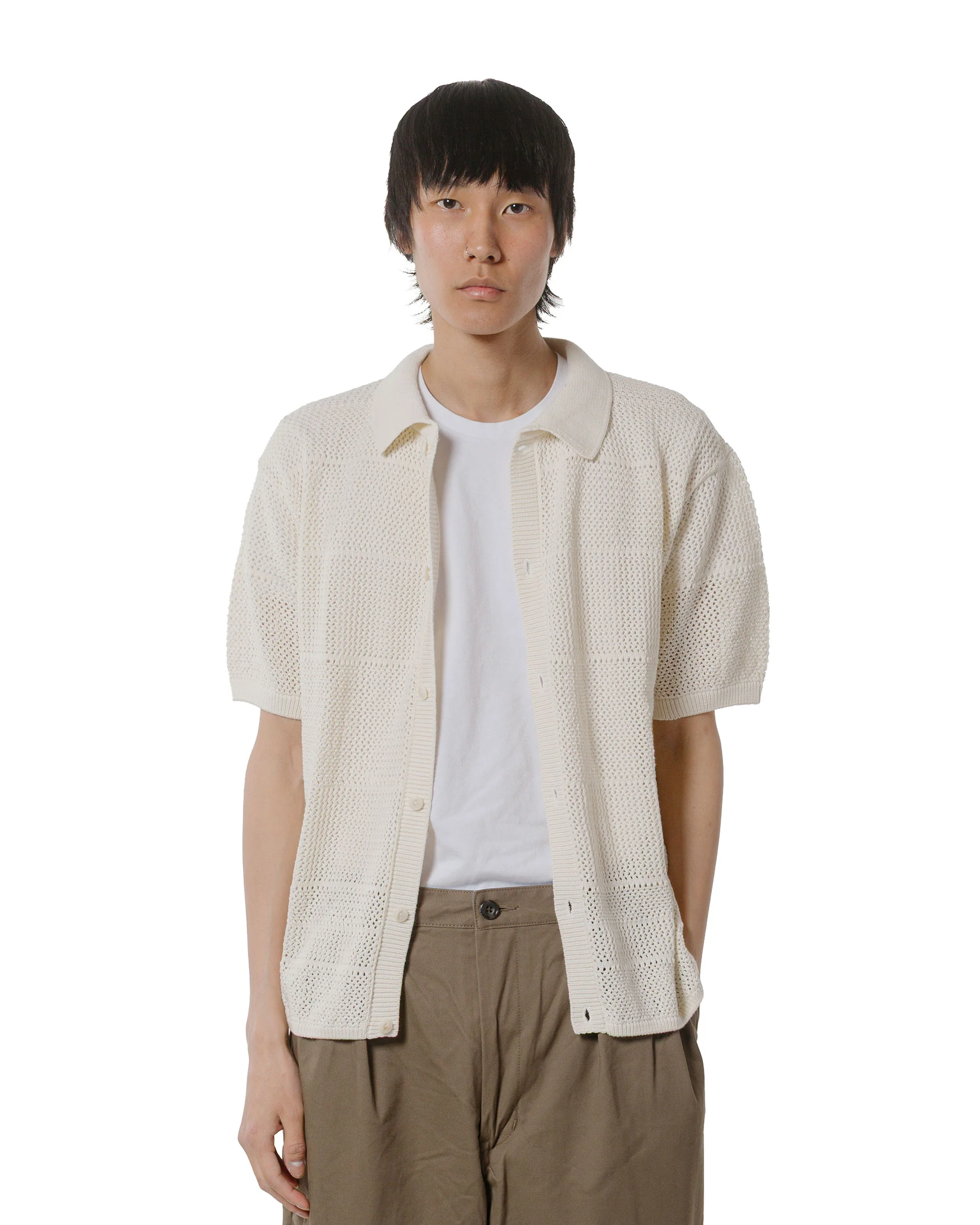 Merz B. Schwanen KNITSHIRT01 Crochet Shirt Natural