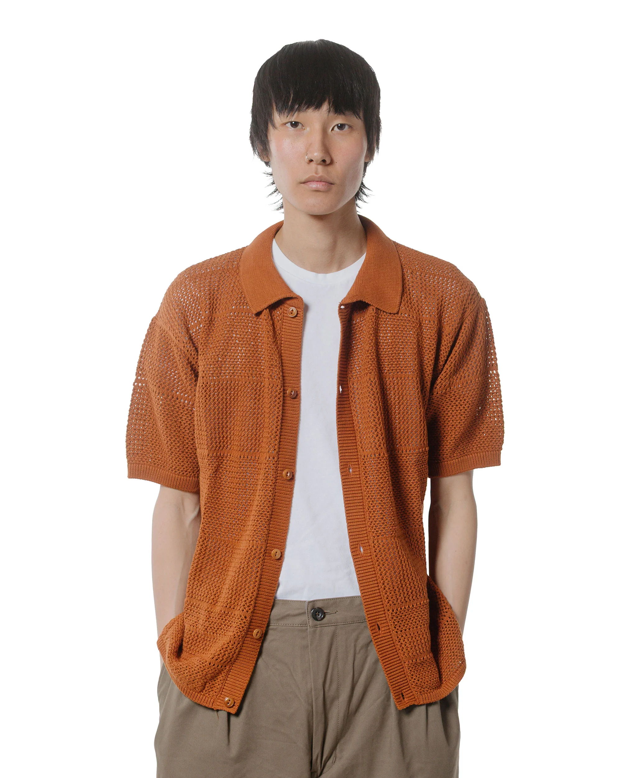 Merz B. Schwanen KNITSHIRT01 Crochet Shirt Caramel