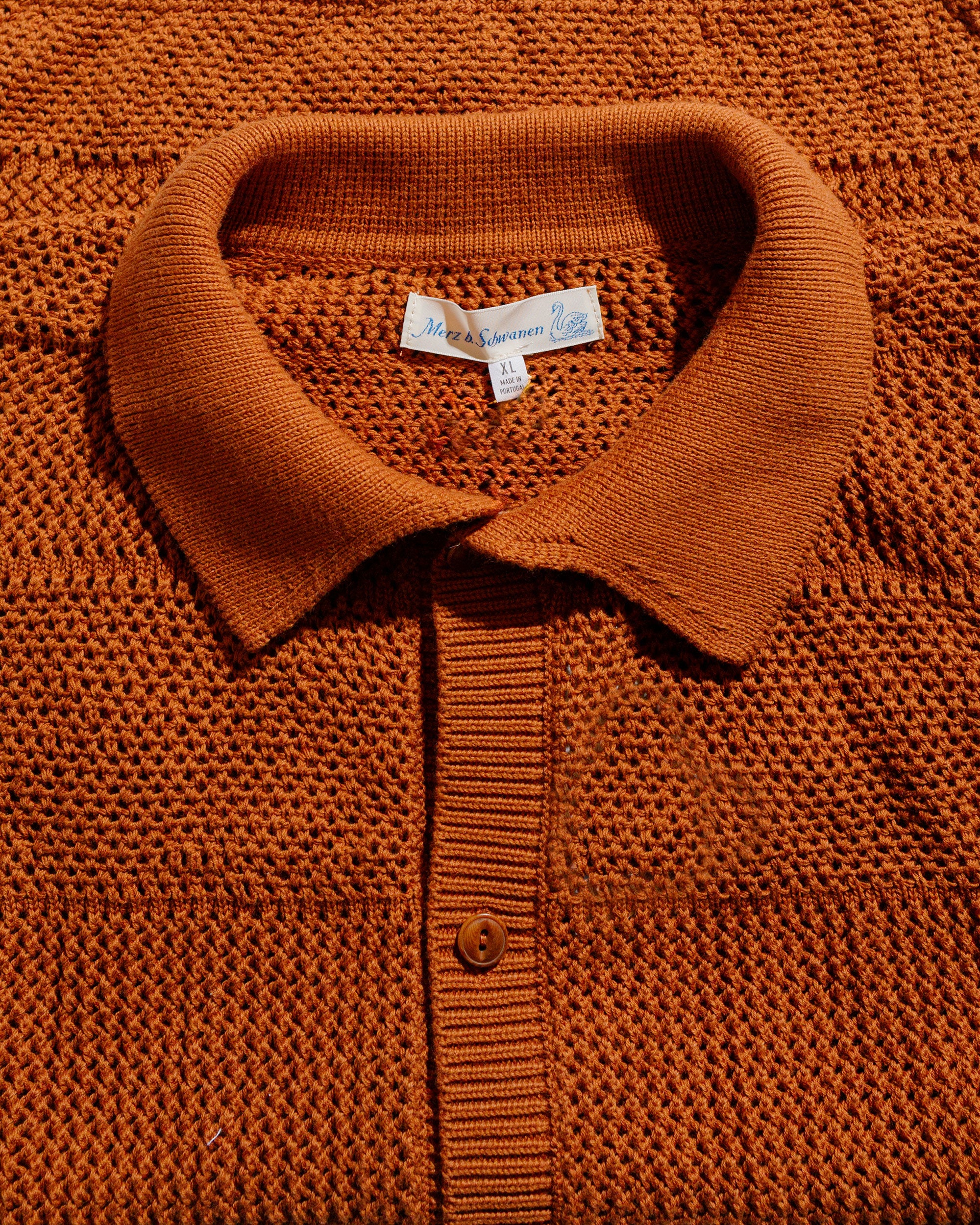 15525-merz-b-schwanen-knitshirt01-crochet-shirt-caramel-5.jpg Merz B. Schwanen KNITSHIRT01 Crochet Shirt Caramel