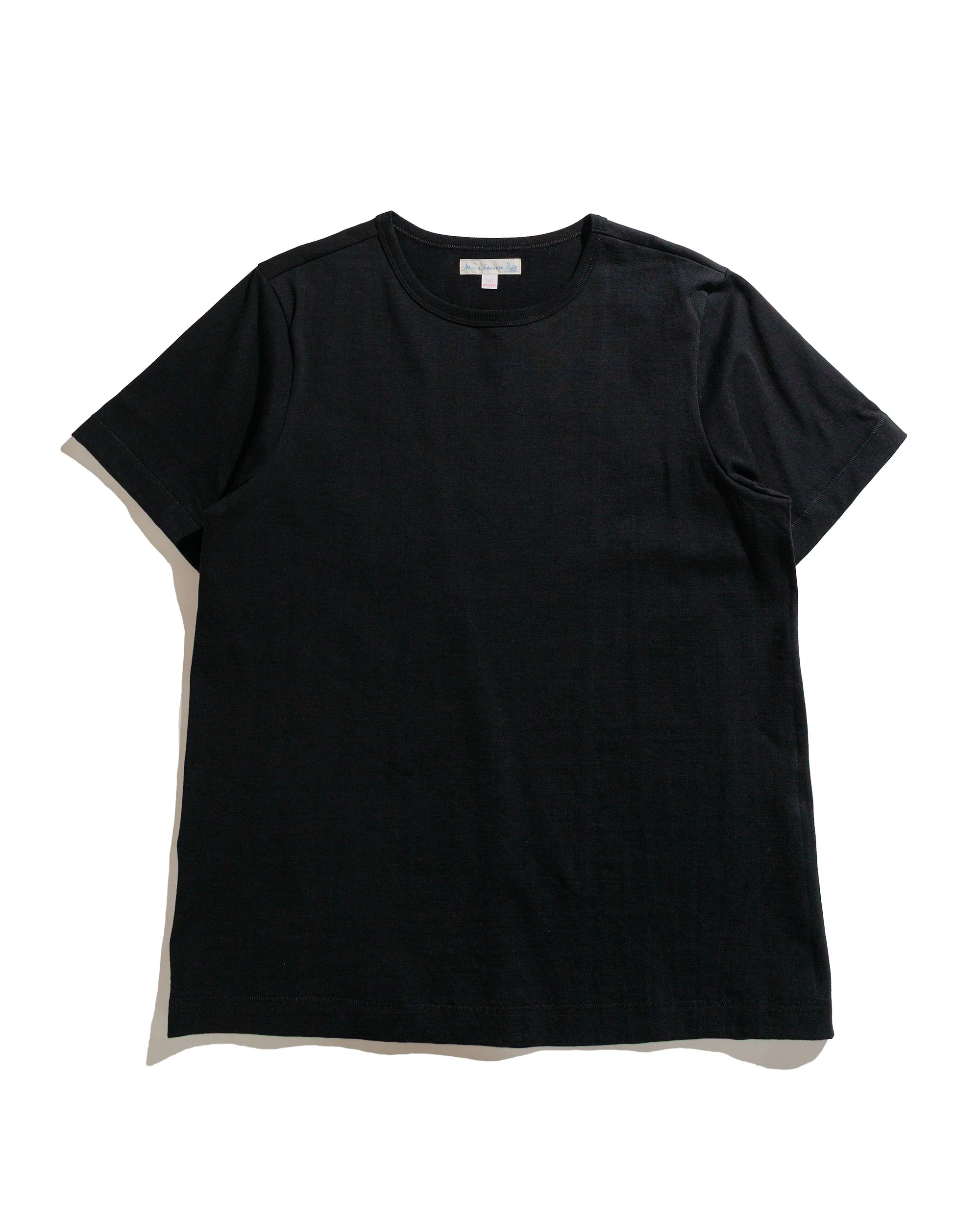 Merz B. Schwanen 1950s Loopwheeled T-Shirt Deep Black