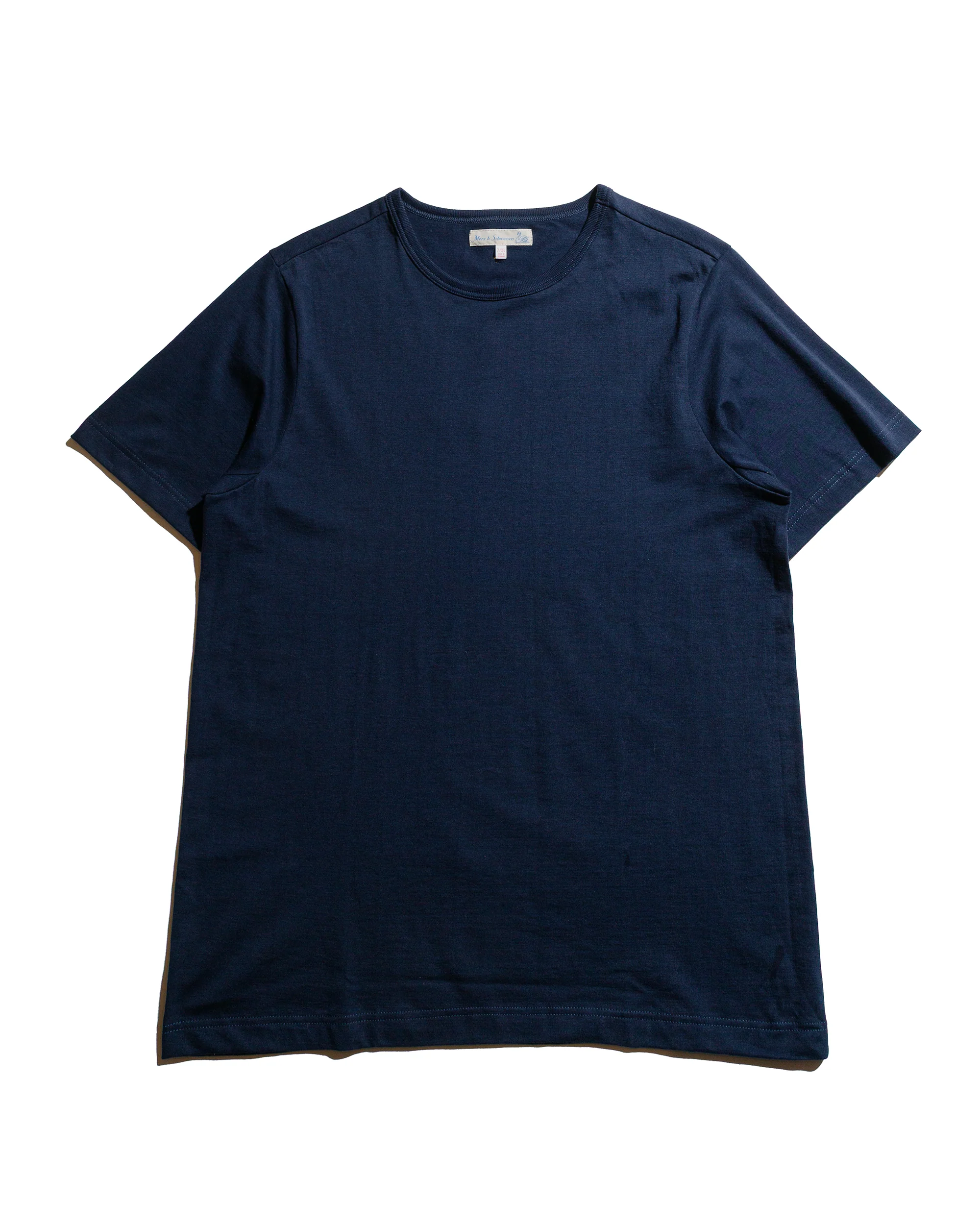 Merz B. Schwanen 1950s Loopwheeled T-Shirt Ink Blue