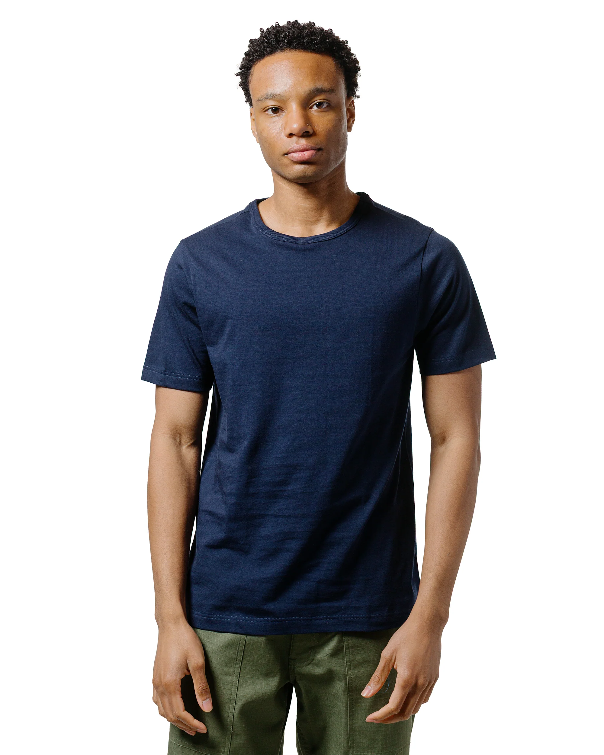 Merz B. Schwanen 1950s Loopwheeled T-Shirt Ink Blue