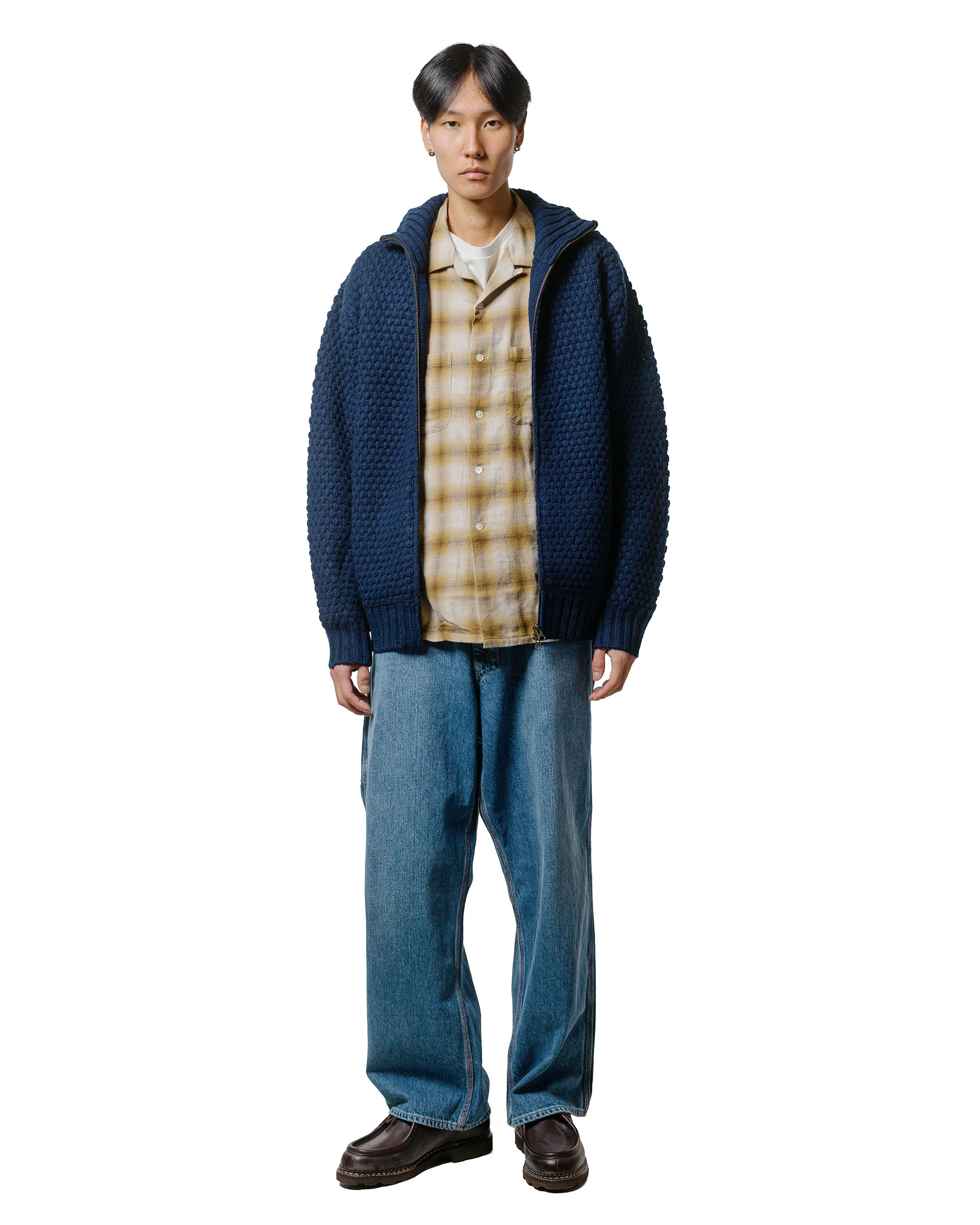156-beams-plus-open-collar-ombre-brown-4.webp Beams Plus Open Collar Ombre Brown