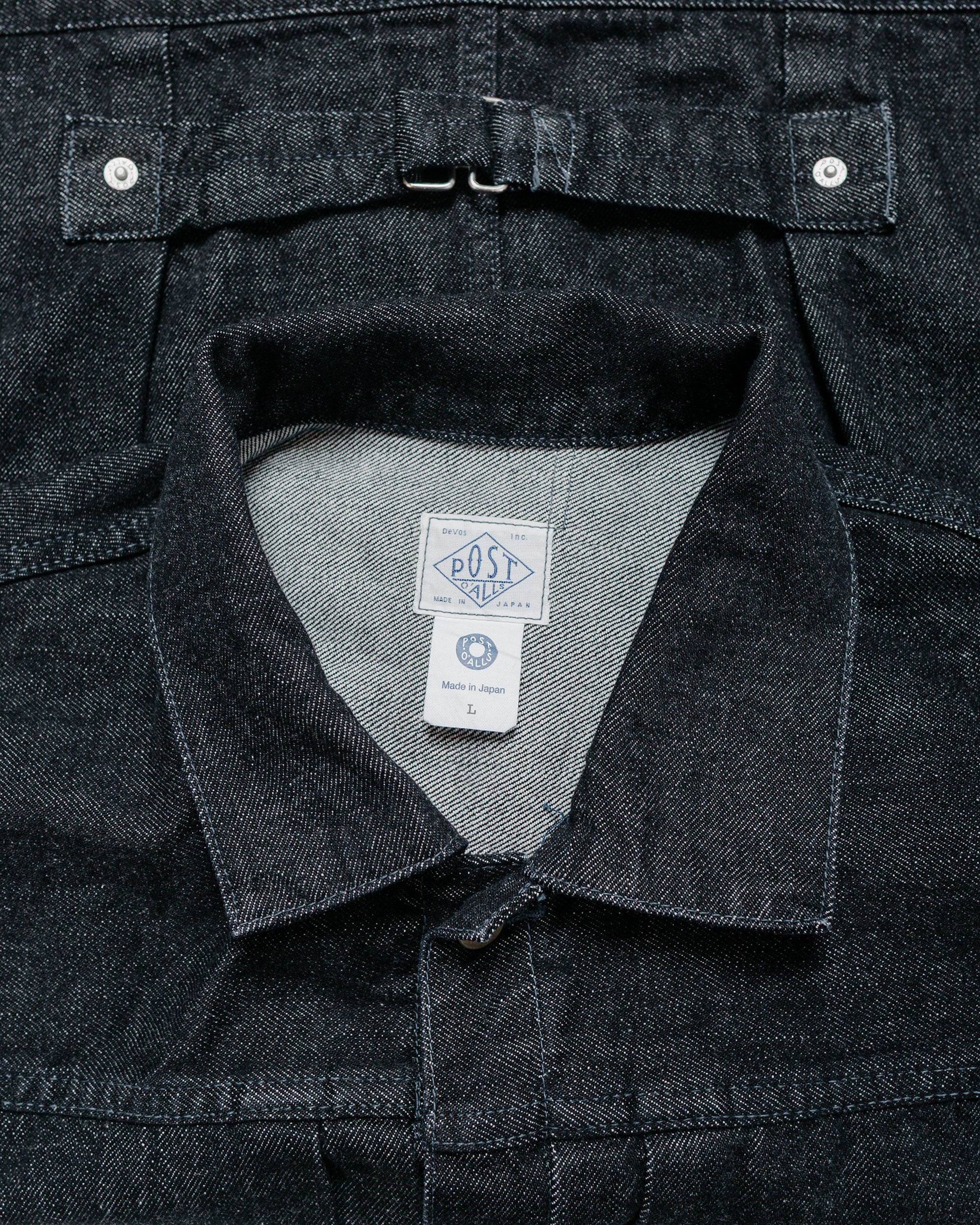 17222-post-o-alls-el-ranchero-3-12-oz-denim-black-deep-wash-5.jpg Post O'Alls El Ranchero 3 12.oz Denim Black Deep Wash