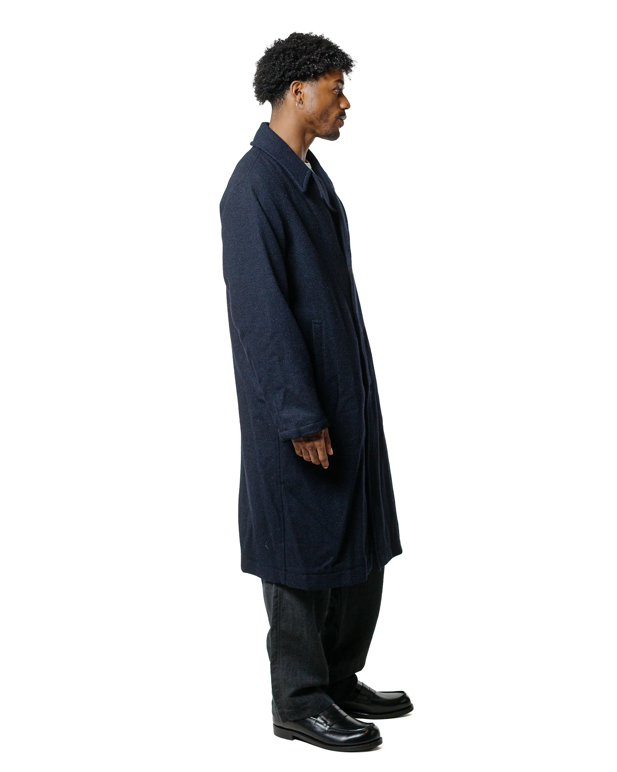 17345-sage-de-cret-harris-tweed-ulster-collar-long-coat-navy-3.webp Sage de Cret Harris Tweed Ulster Collar Long Coat Navy