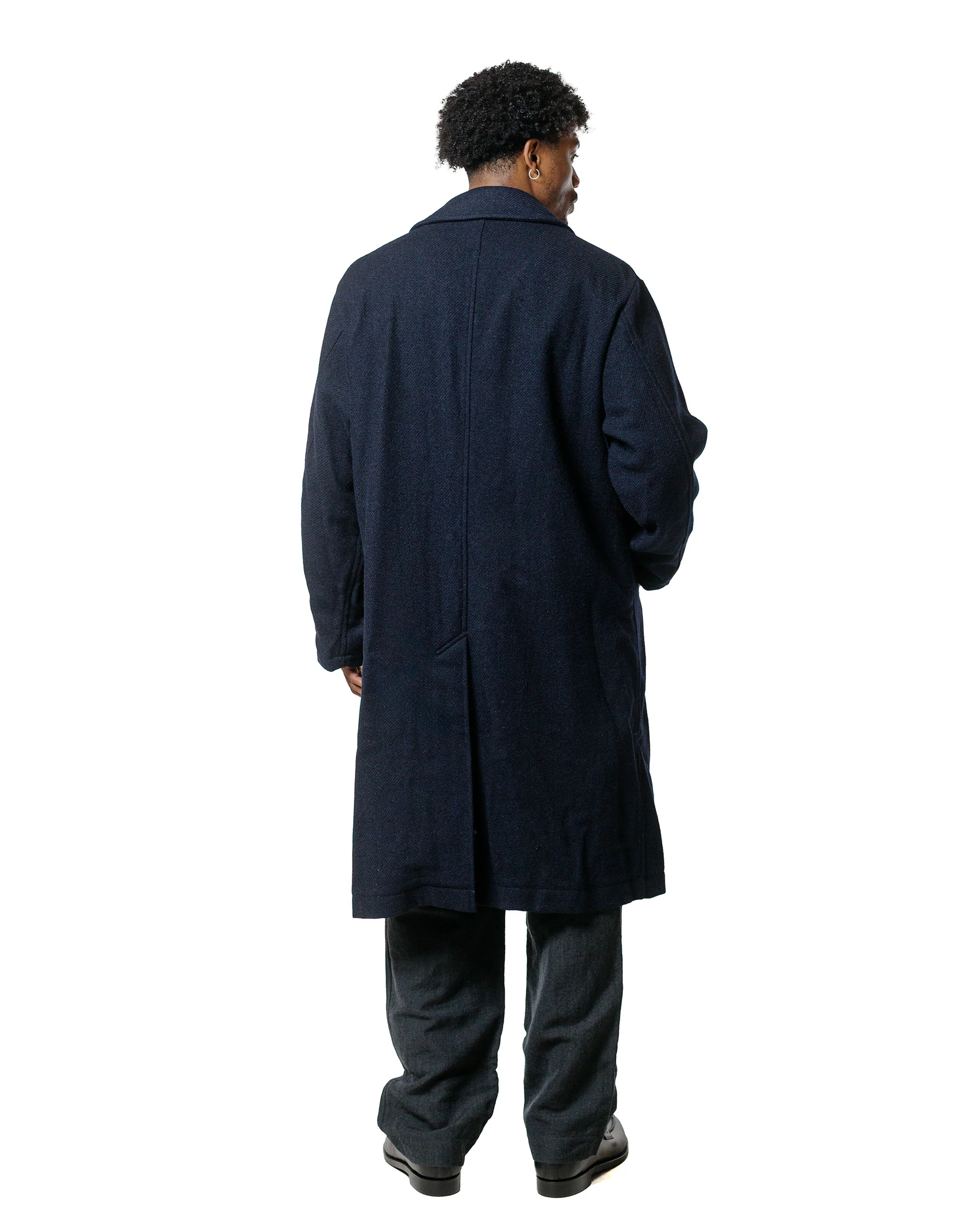 17345-sage-de-cret-harris-tweed-ulster-collar-long-coat-navy-4.webp Sage de Cret Harris Tweed Ulster Collar Long Coat Navy