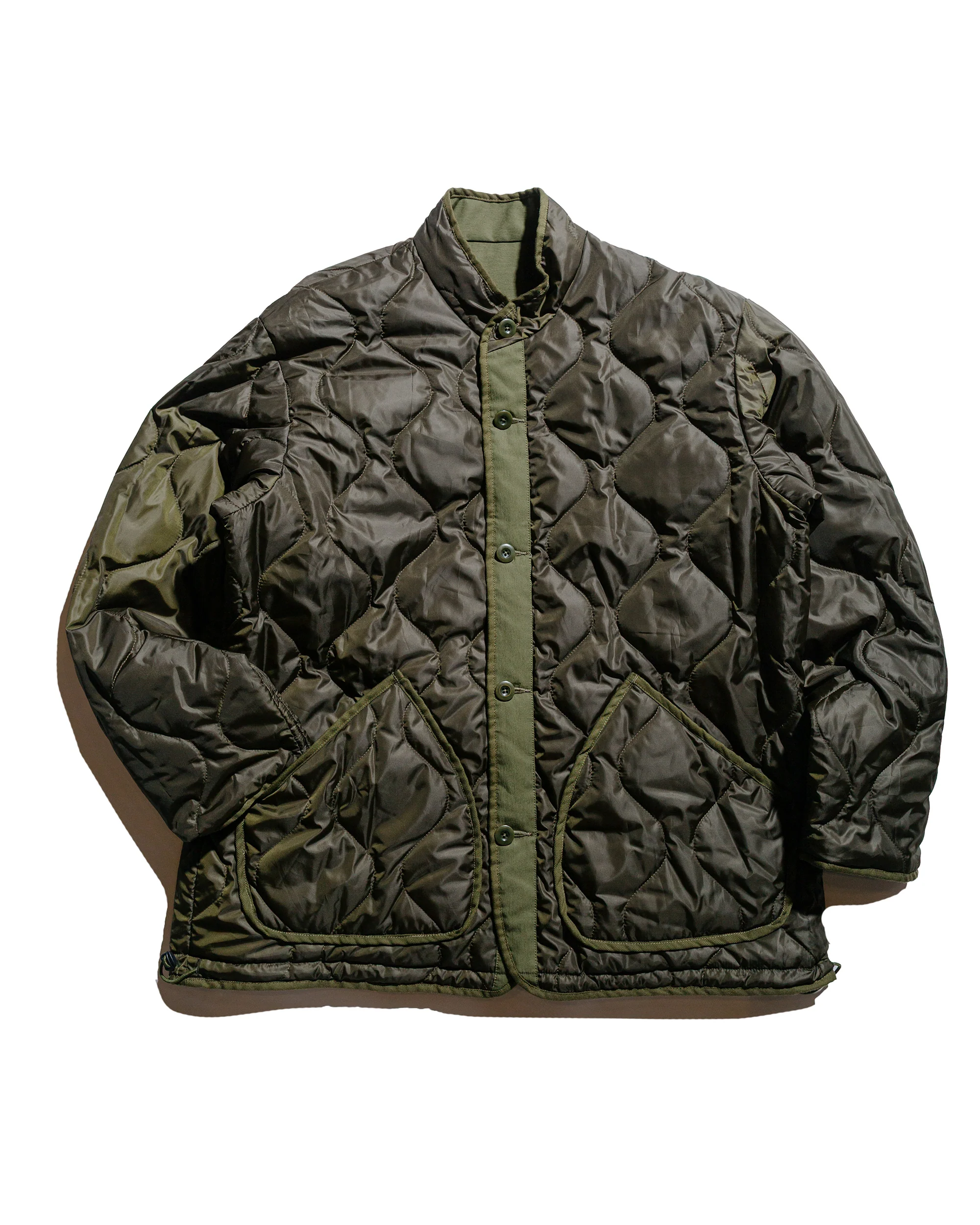 Sage de Cret Reversible Stand Collar Jacket Olive