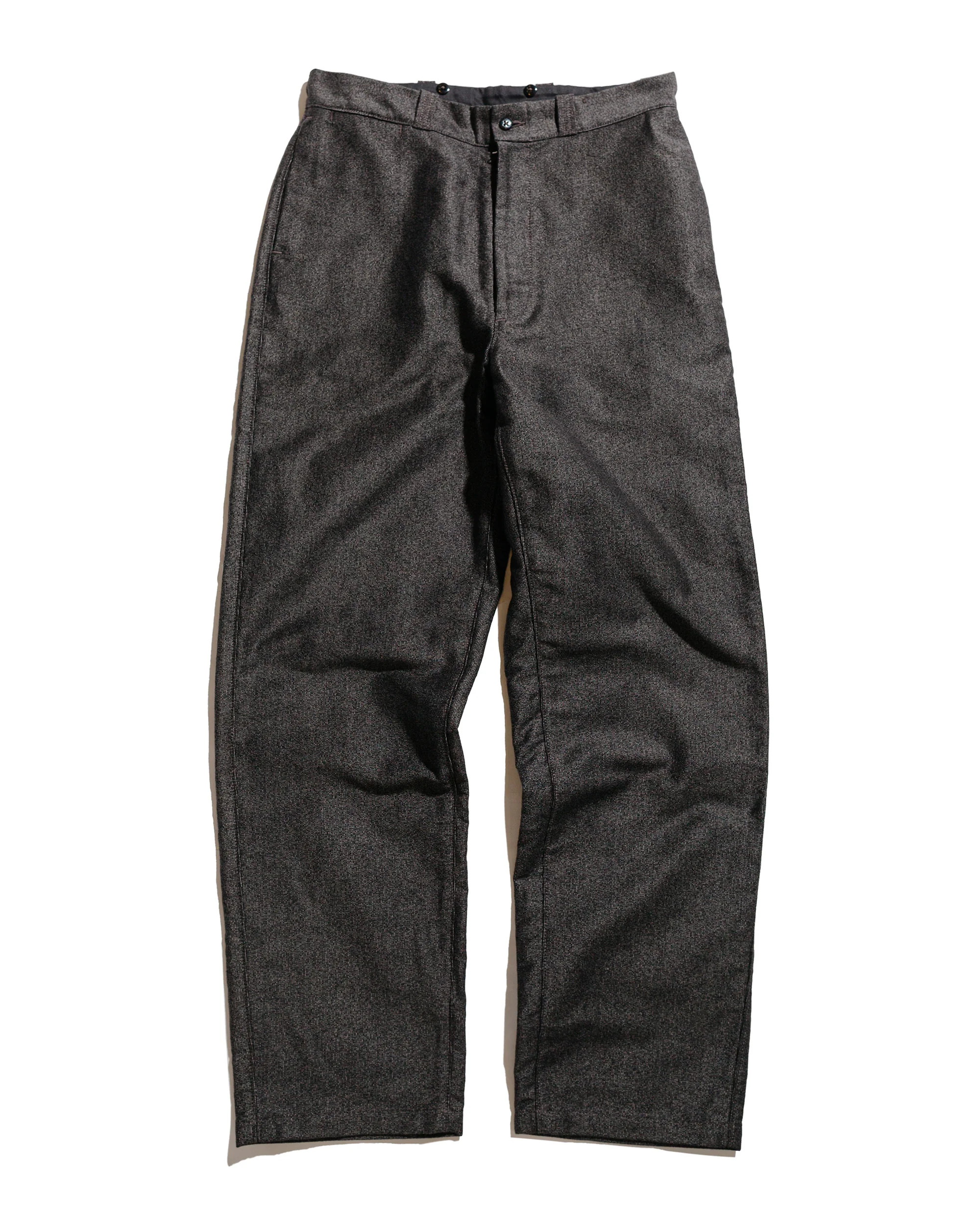 The Real McCoy's MP24101 Double Diamond Trousers / Printed Moleskin Salt & Pepper