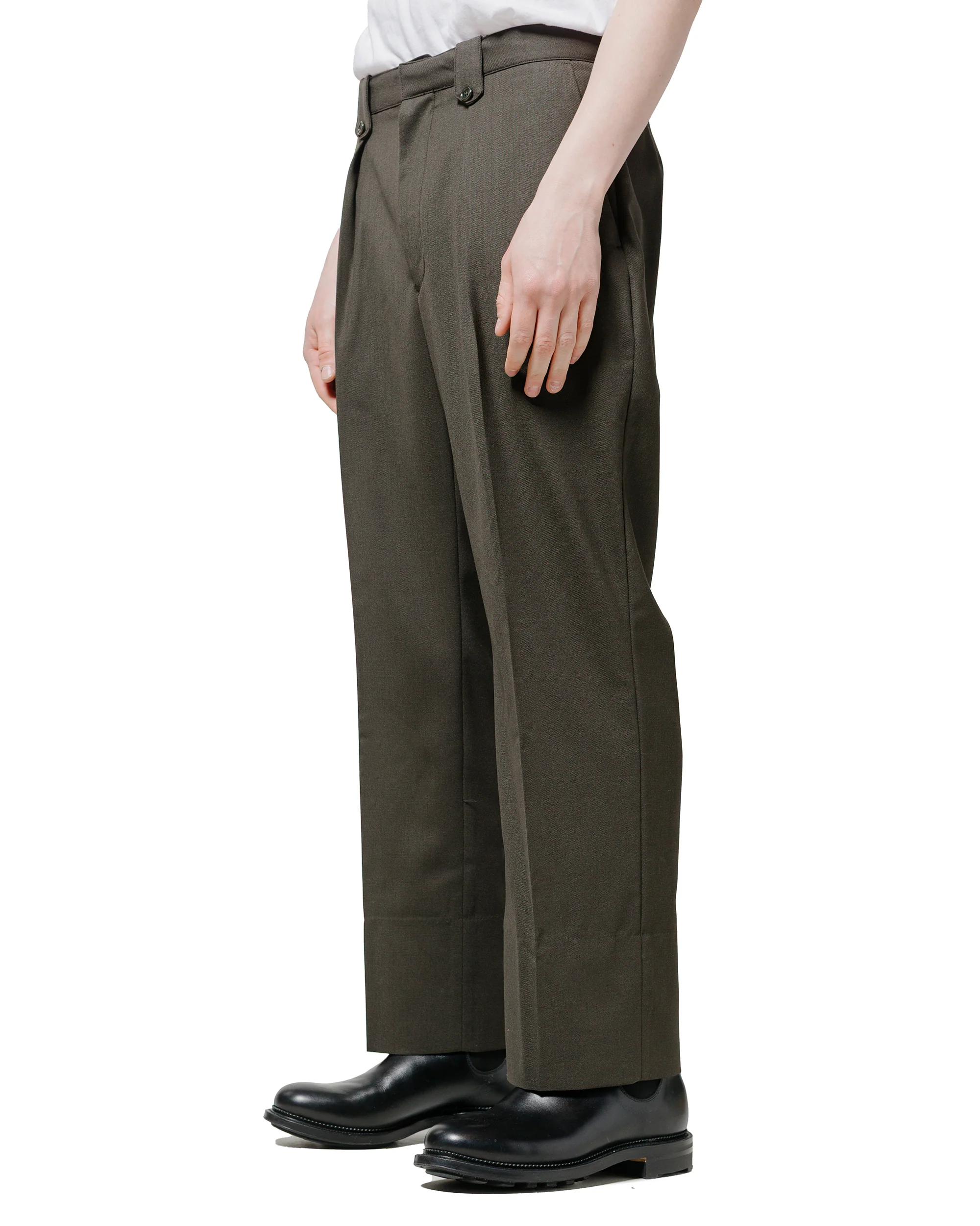 Phigvel Hopsack Safari Trousers Forest