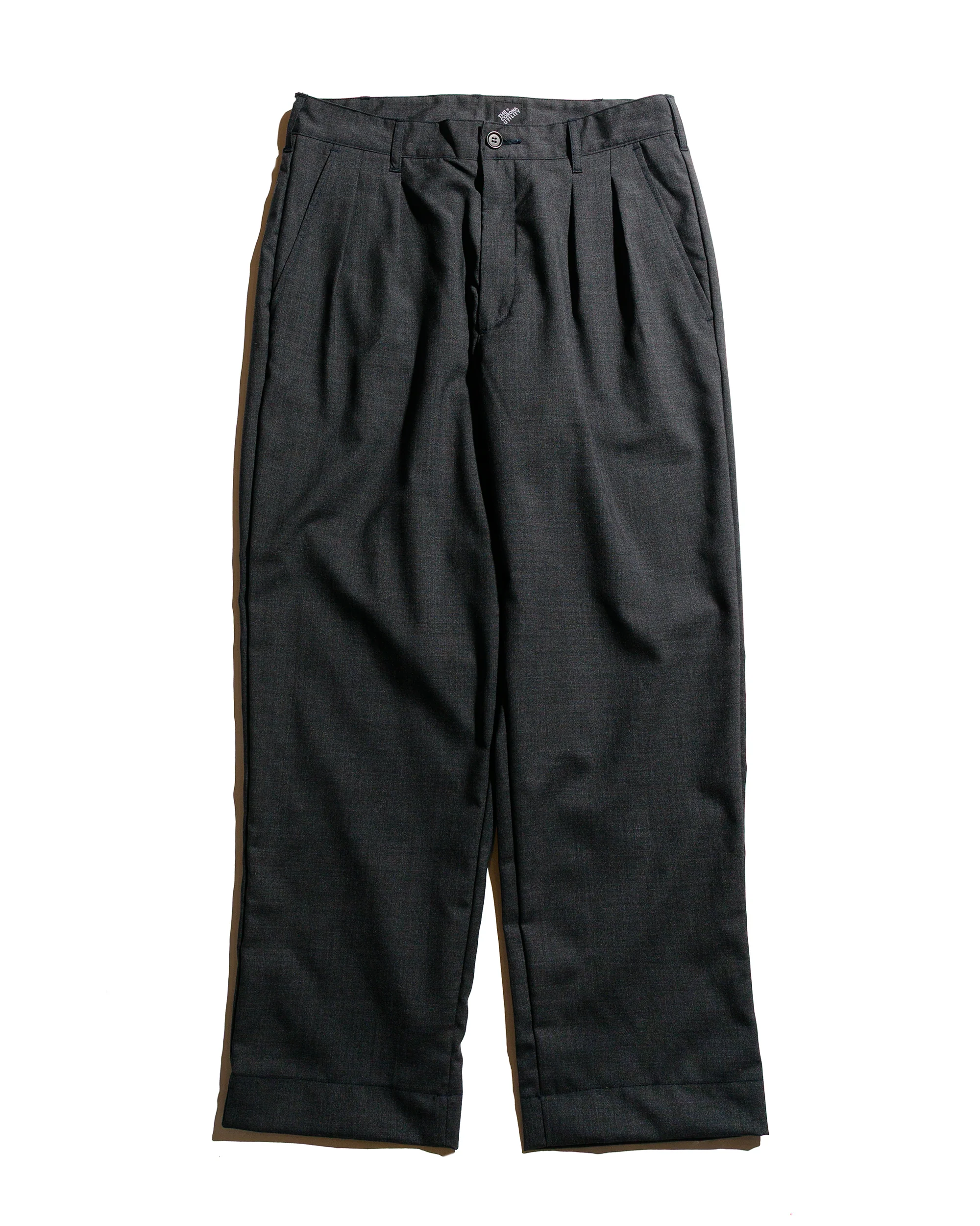 The Corona Utility CP026 2T Desert Slacks Wool Tropical Cloth Top Charcoal