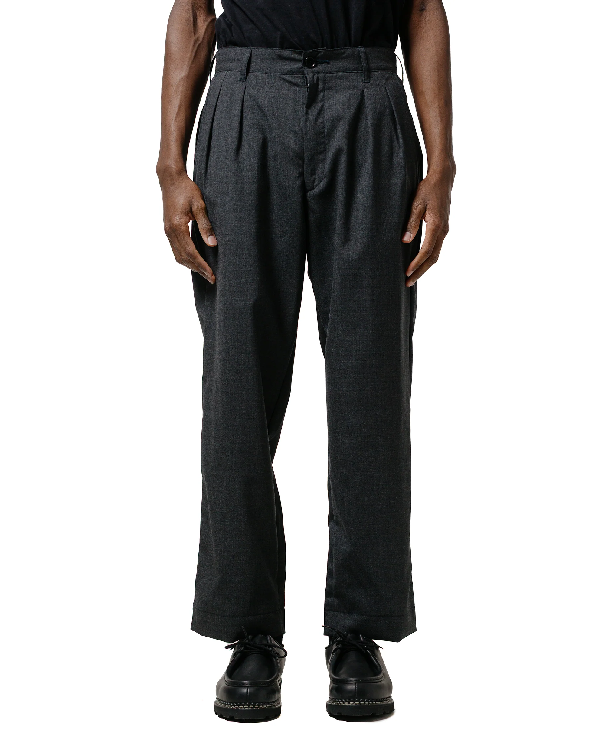 The Corona Utility CP026 2T Desert Slacks Wool Tropical Cloth Top Charcoal