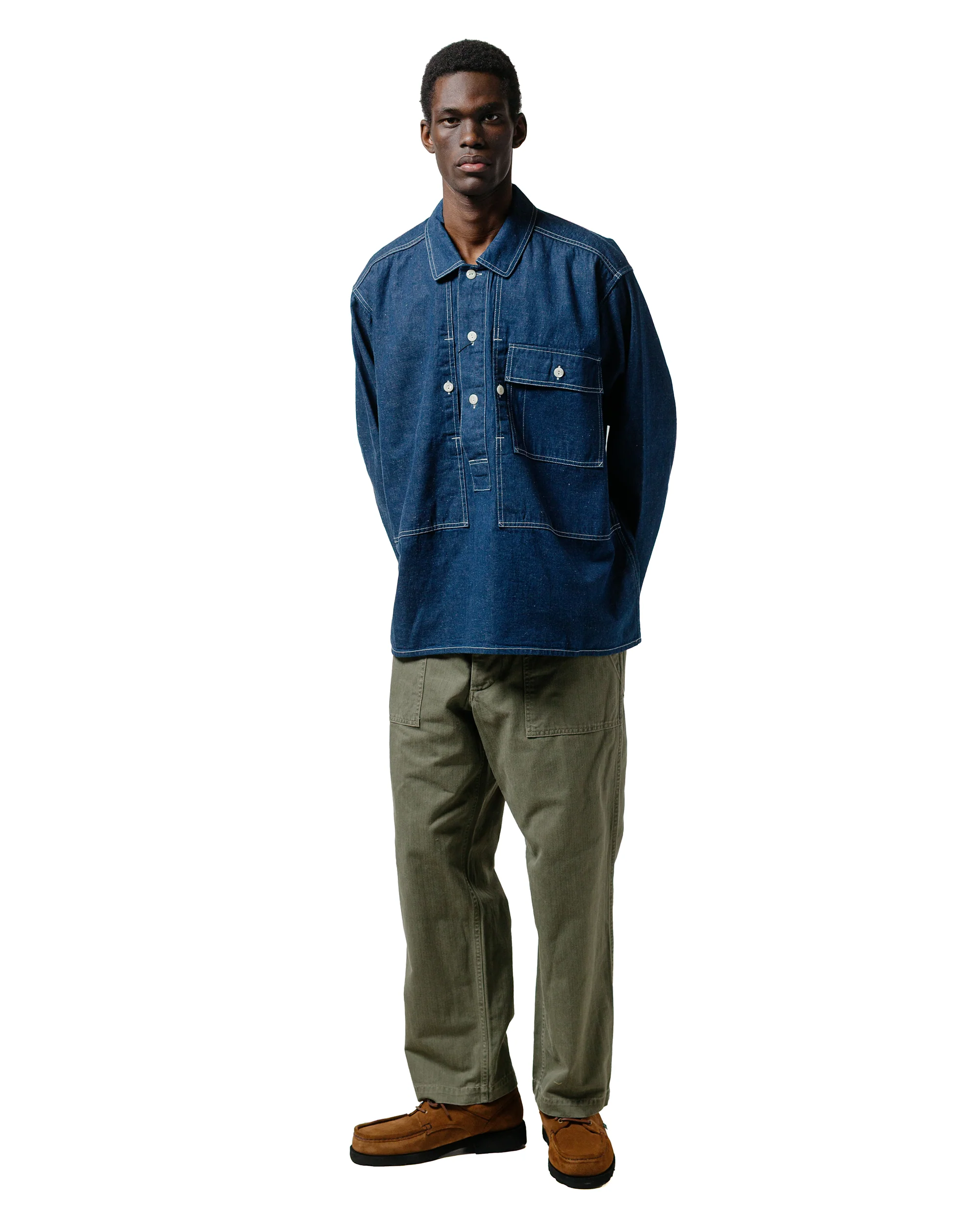 18449-the-corona-utility-fp001-01-utility-slacks-sz-military-h-b-t-light-og-w-bio-wash-4.webp The Corona Utility FP001-01 'Utility Slacks' SZ Military H.B.T Light OG w/ Bio-Wash