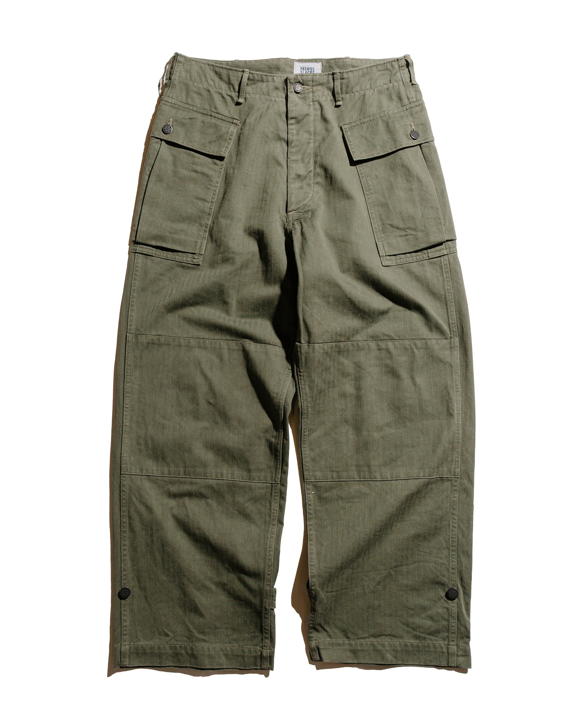 The Corona Utility FP028 M-43 Cargo Slacks SZ Military H.B.T Light OG w/ Bio-Wash