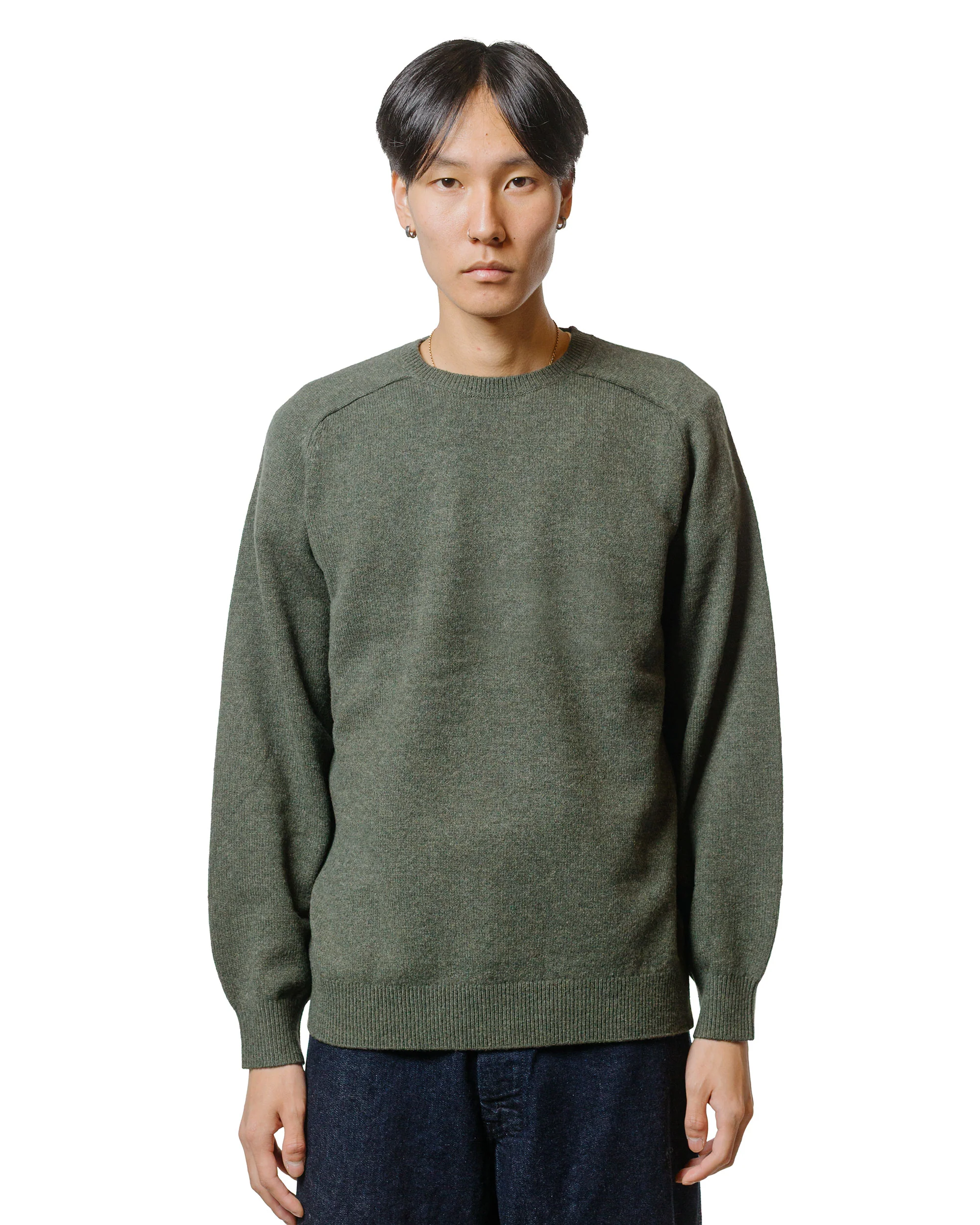 Beams Plus Crew 9G Green