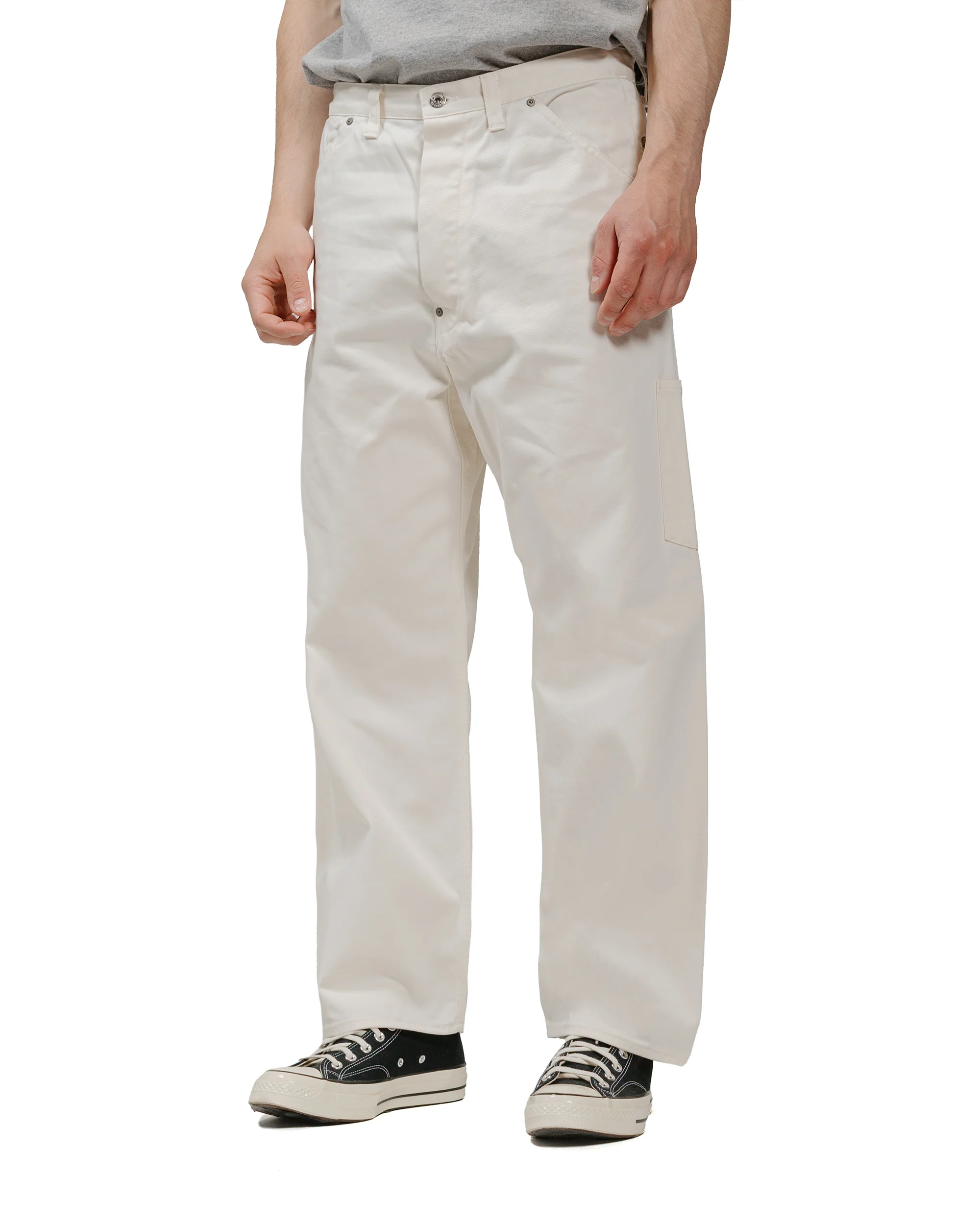 The Corona Utility CP011 Half Overalls Cotton Drill Natural