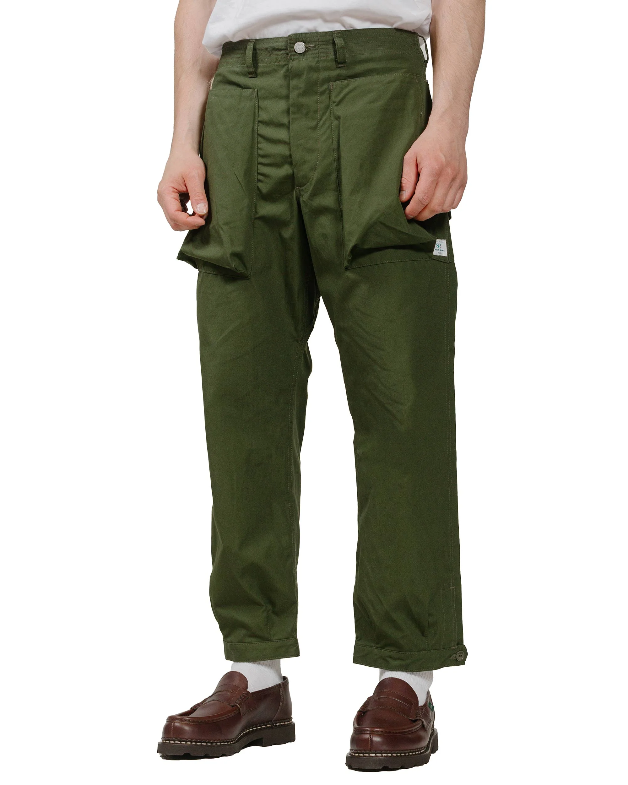 Sassafras Digs Crew Pants 4/5 Weather Olive