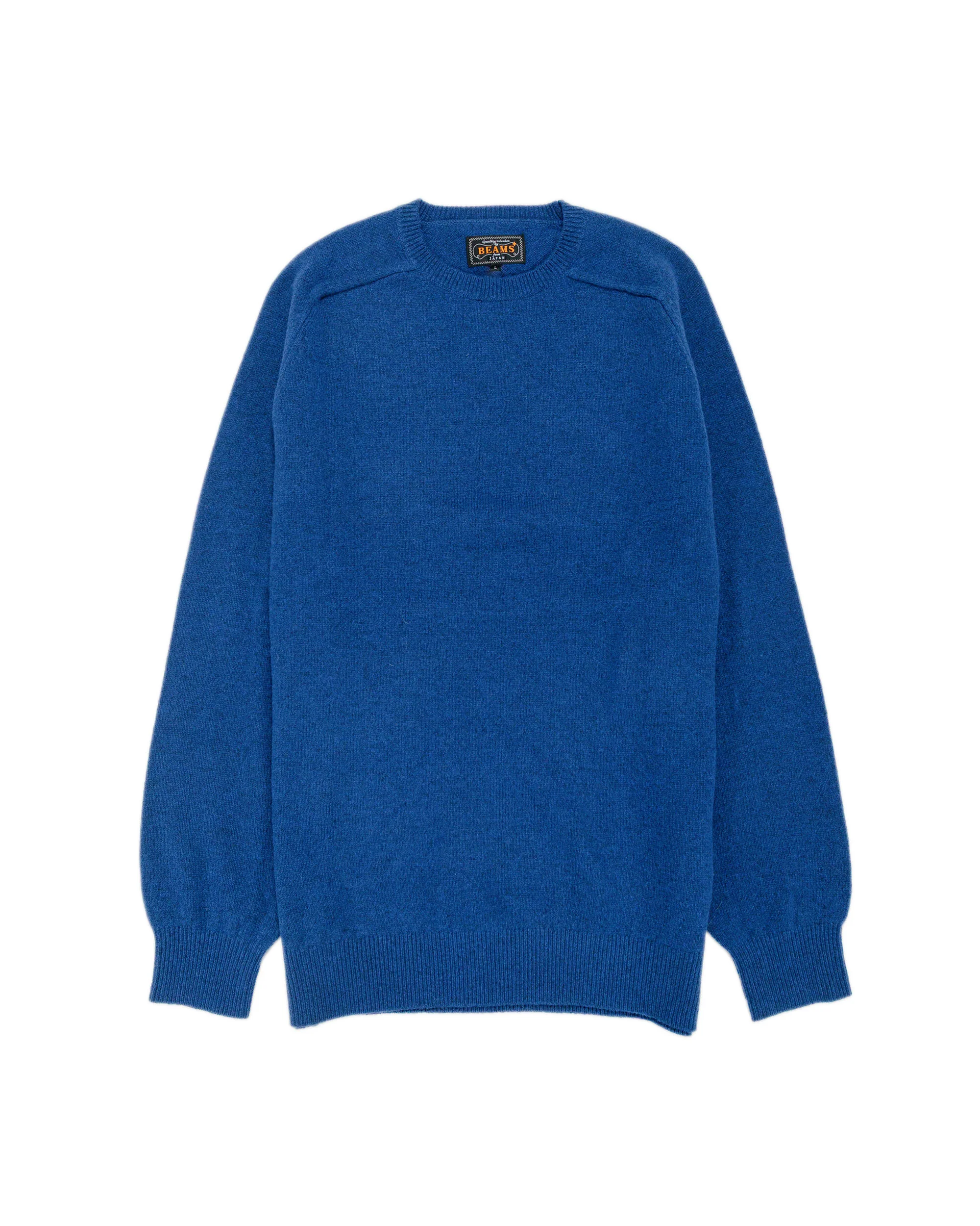 Beams Plus Crew 9G Blue