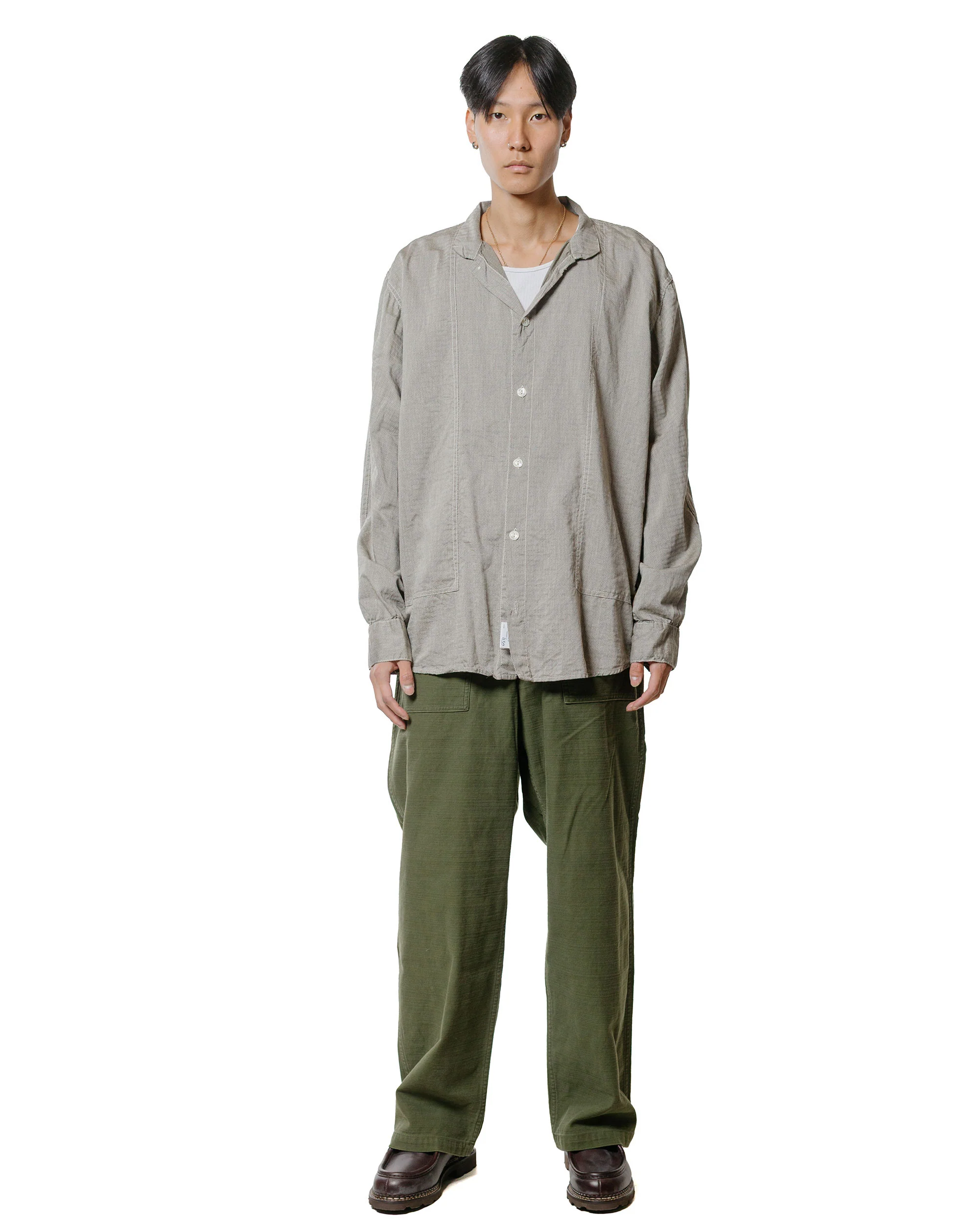 1925-tender-type-439-stole-pocket-butterfly-shirt-thunderbolt-cotton-cambric-rinsed-4.webp Tender Type 439 Stole Pocket Butterfly Shirt Thunderbolt Cotton Cambric Rinsed