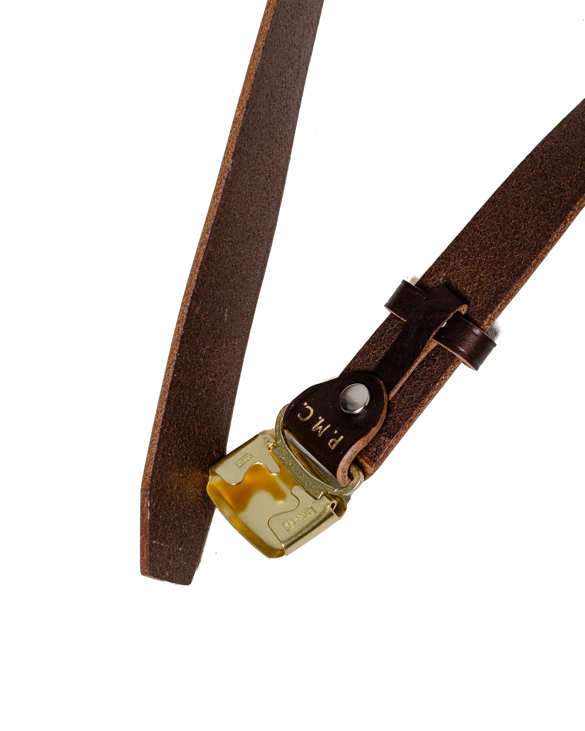 Phigvel Hickok Belt D.Brown/Brass