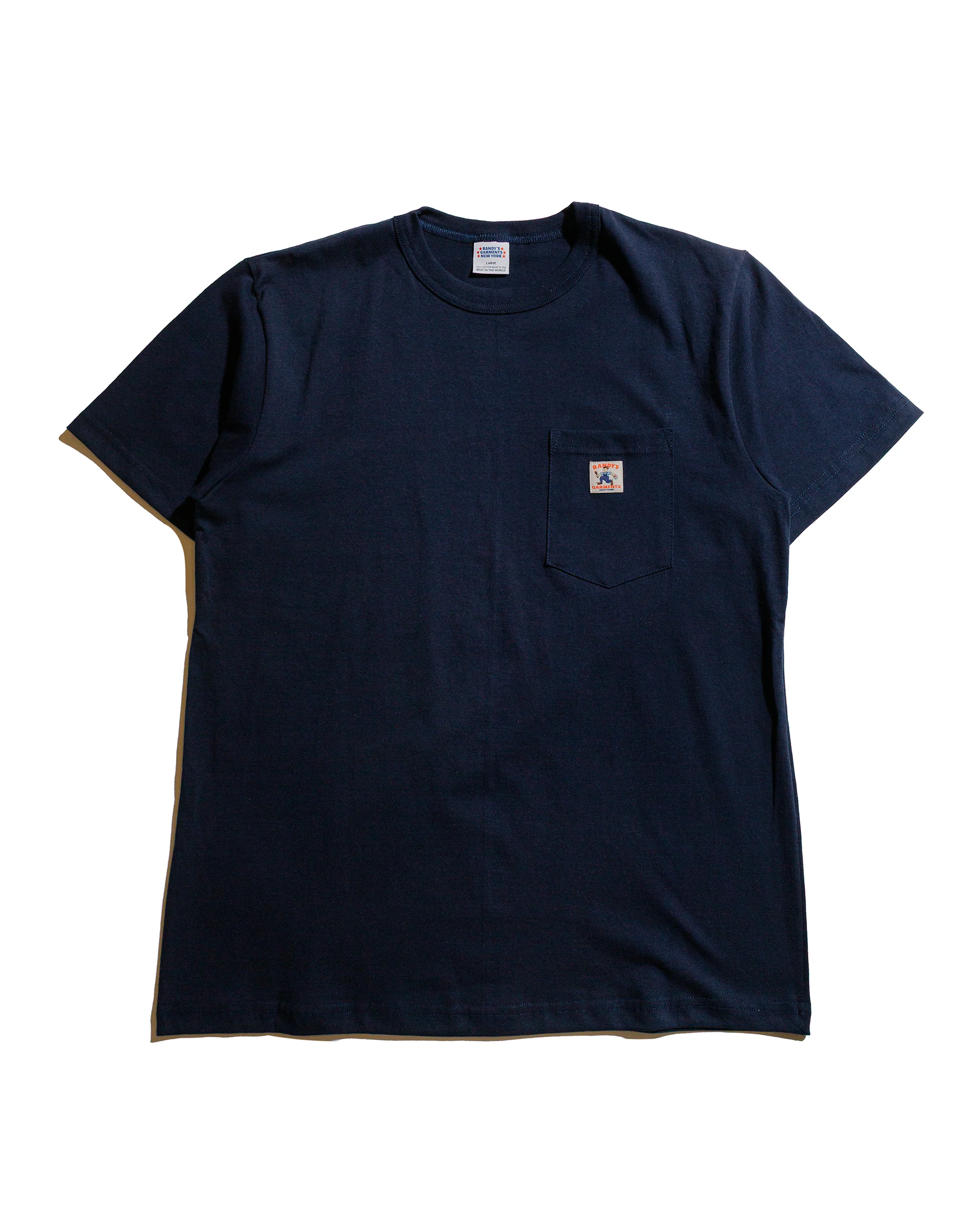 Randy's Garments Pocket Tee Navy