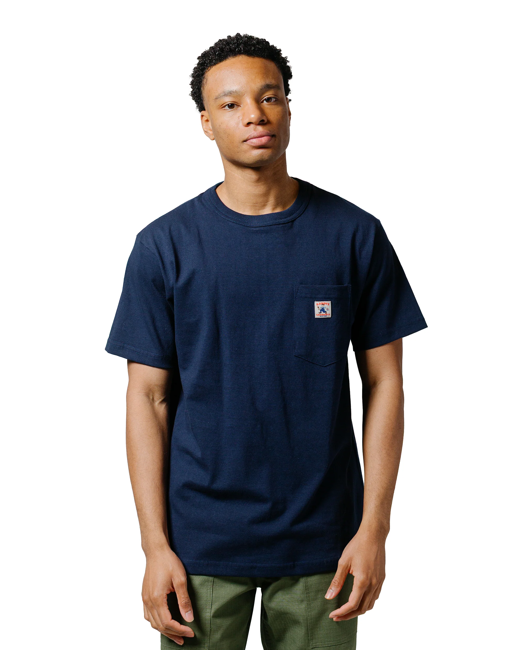 Randy's Garments Pocket Tee Navy