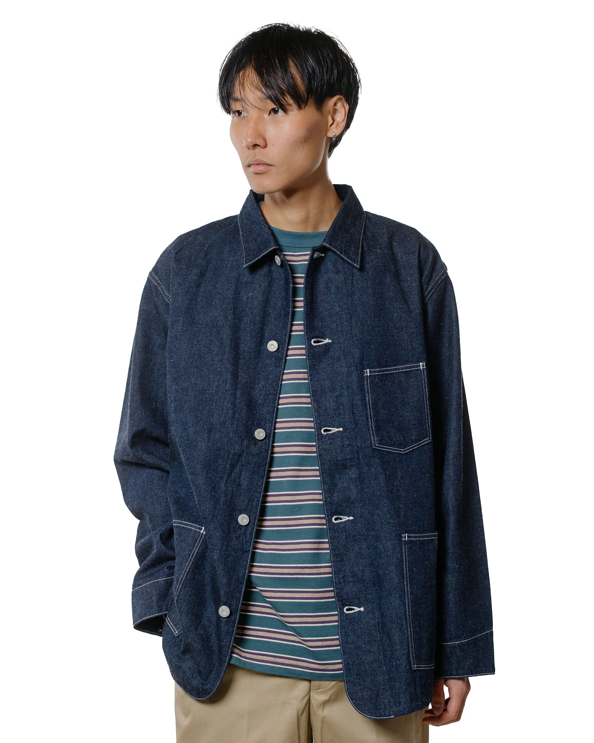 Phigvel Denim Chore Jacket Indigo