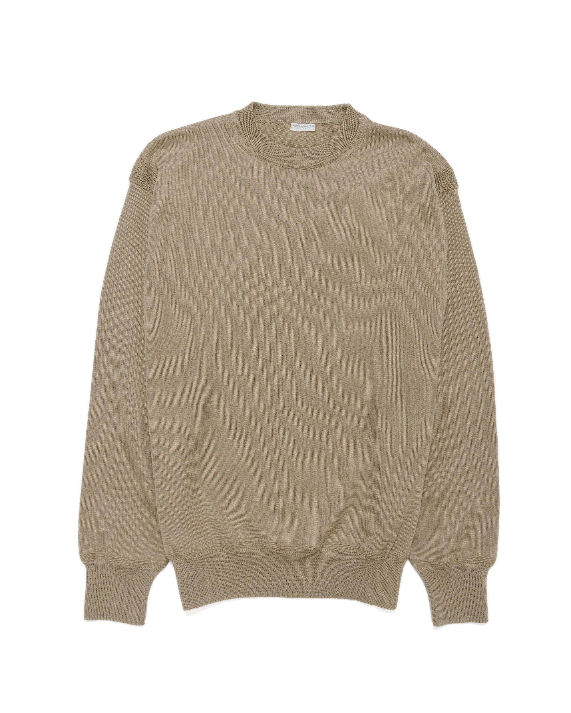Phigvel W/L Crewneck Knit Khaki Beige