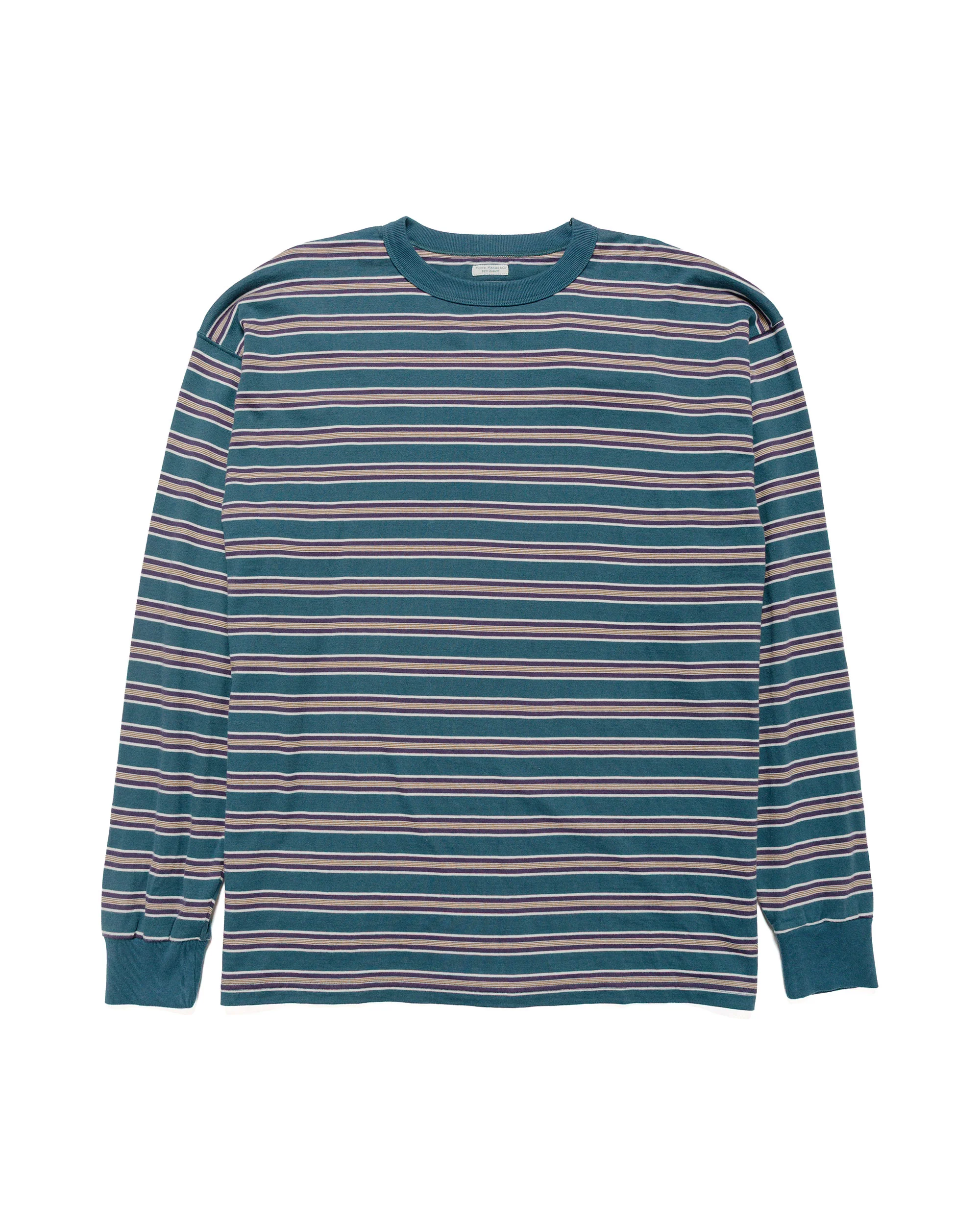 Phigvel Border Long Sleeve Top Cerulean/Purple