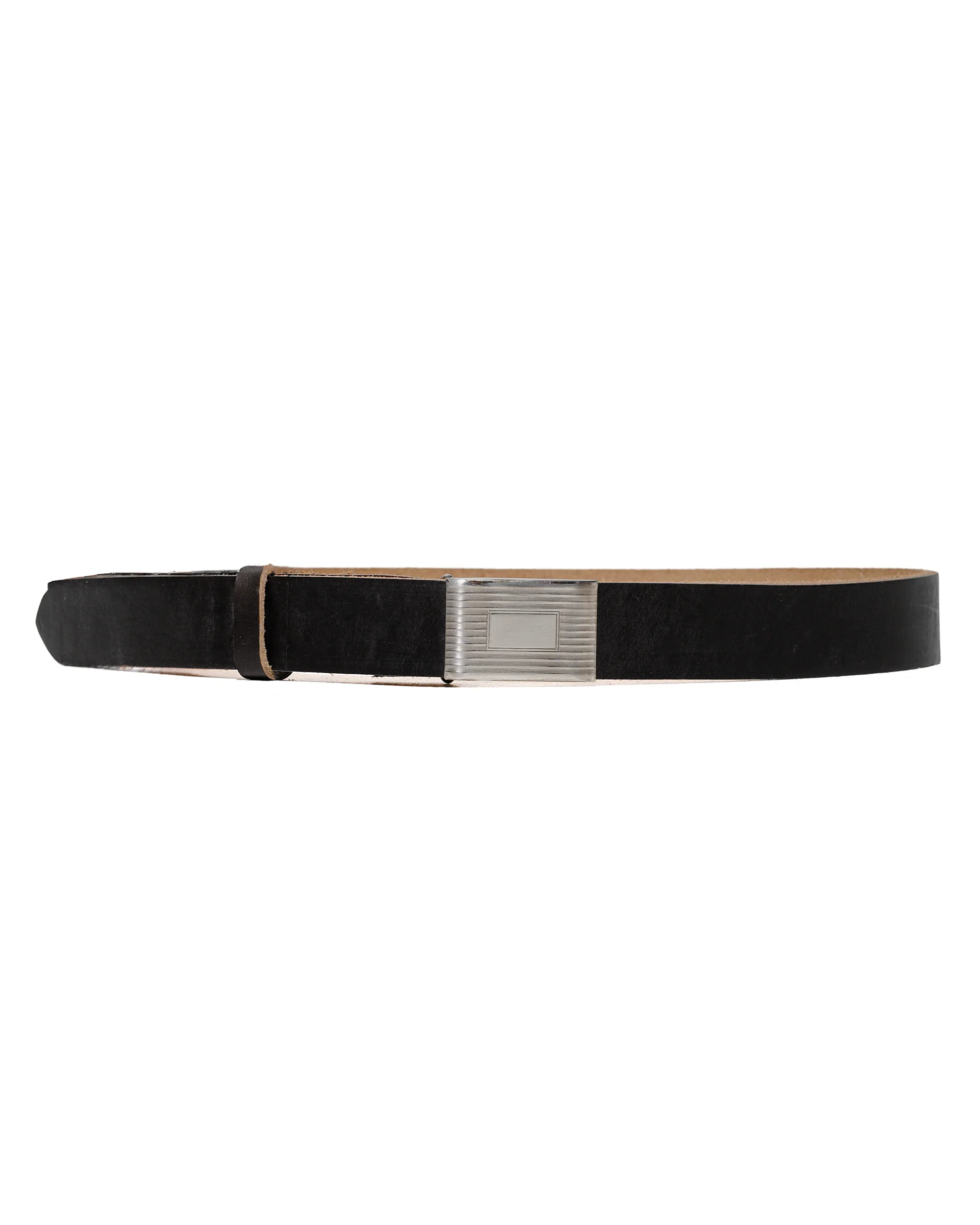 Beams Plus Plate Belt Horween Leather Black