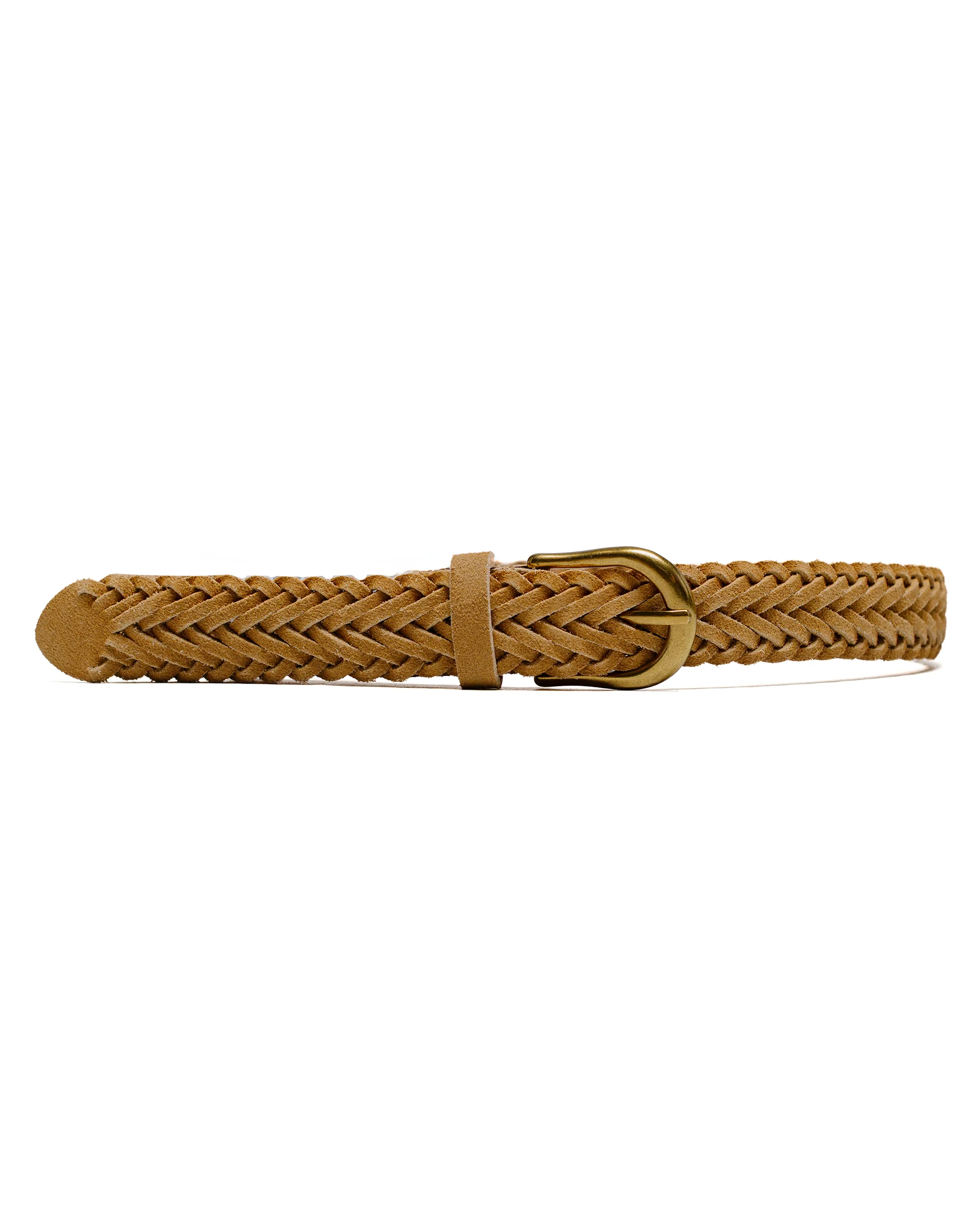Beams Plus Suede Mesh Belt Camel