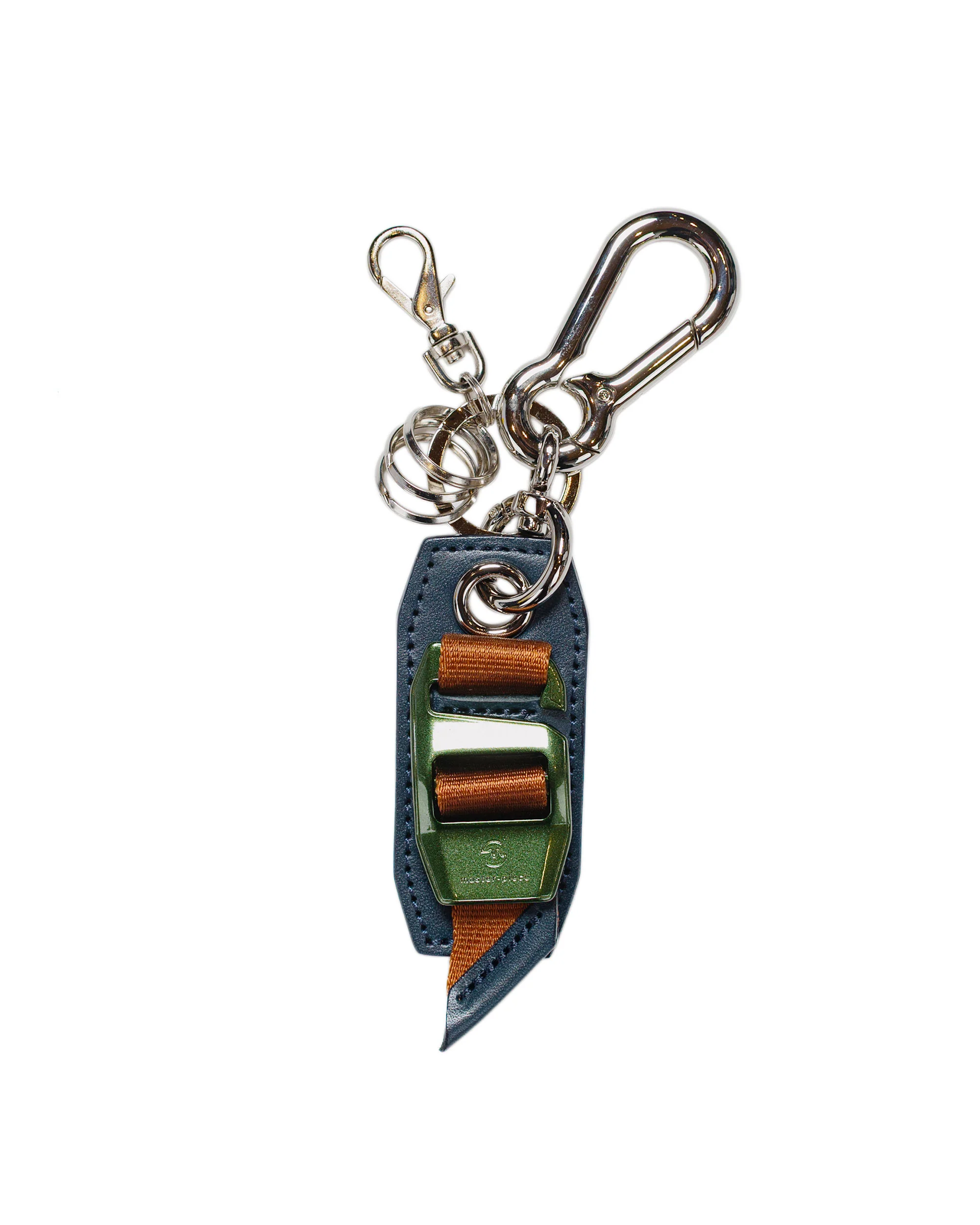 master-piece Hook Buckle Key Ring Navy