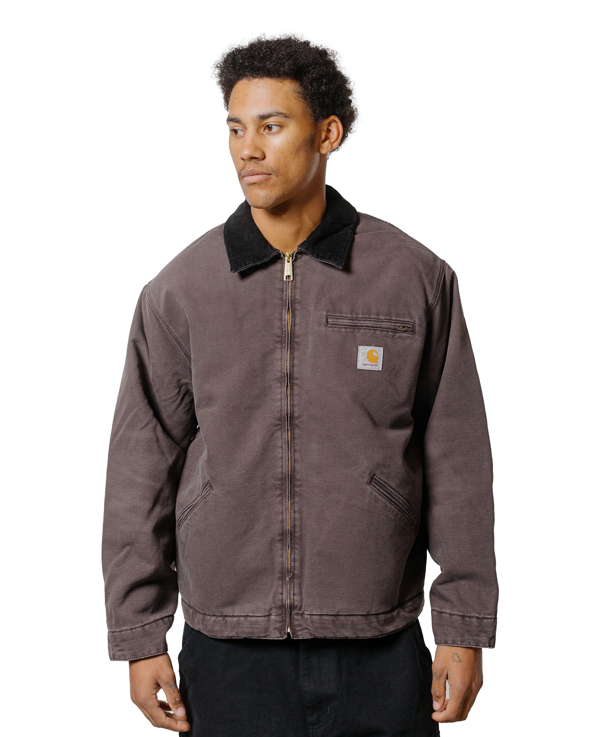 Carhartt W.I.P. OG Detroit Jacket Tobacco/Black Stone Canvas