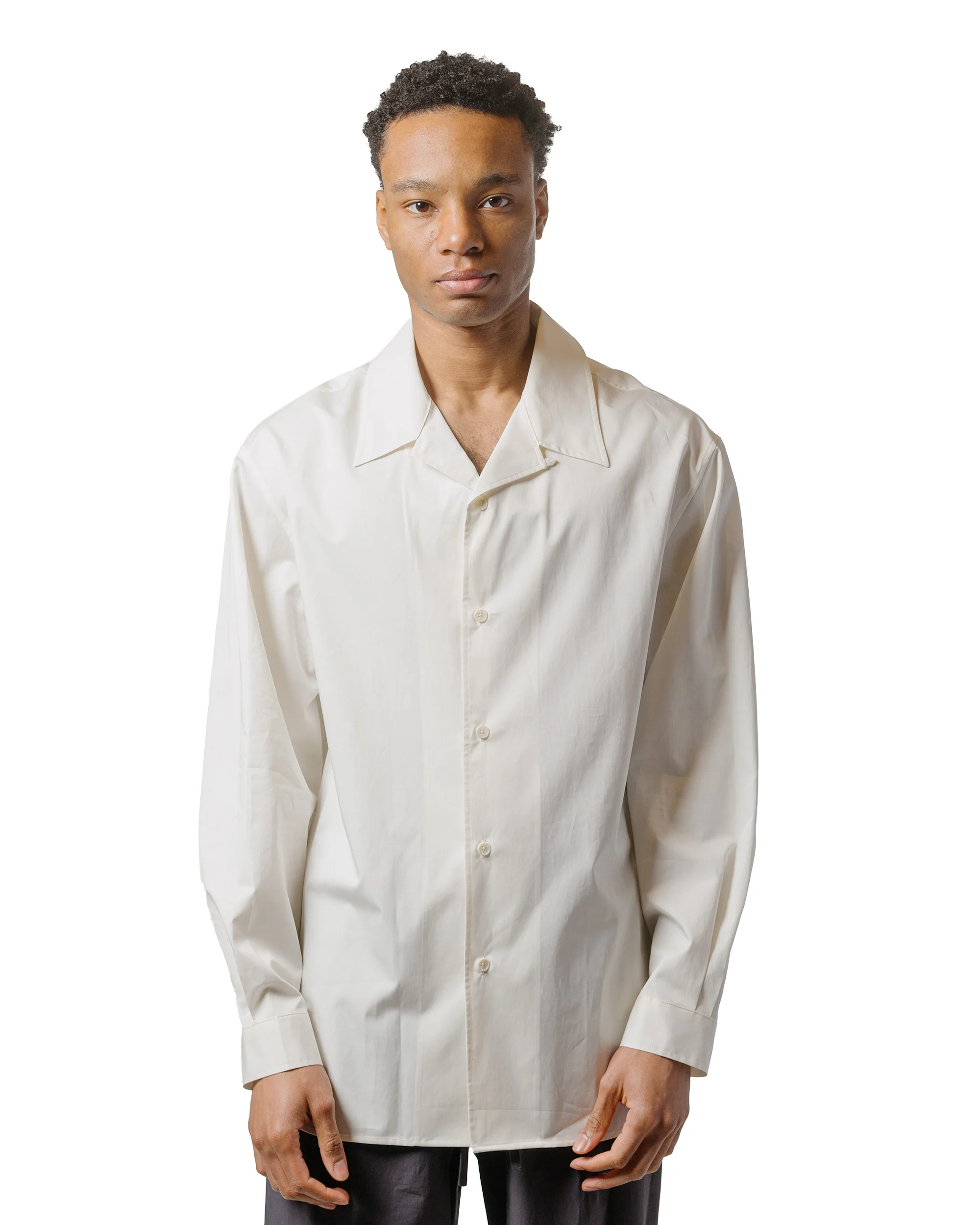 Amomento Open Collar Shirts Ivory