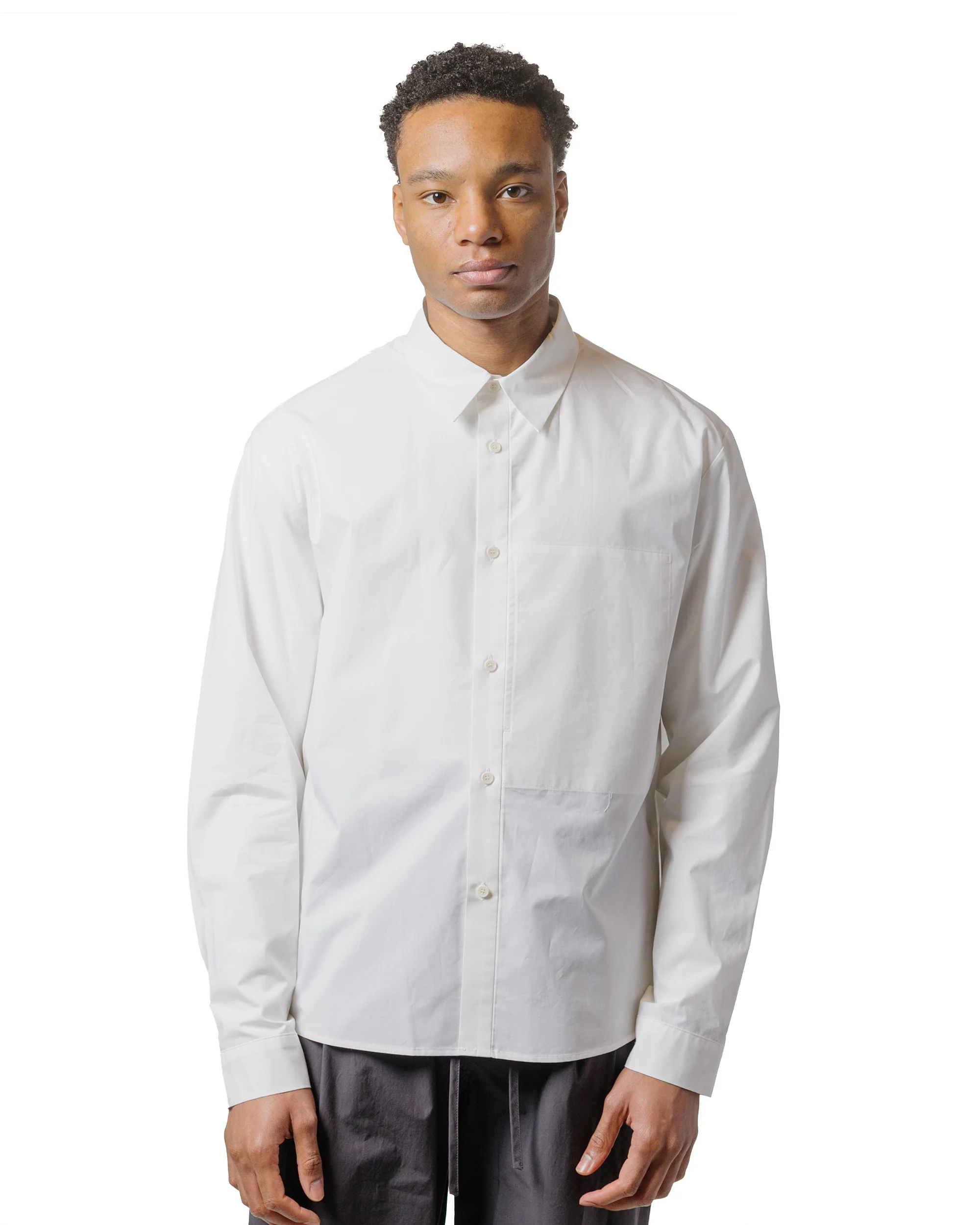 Amomento Basic Pocket Shirts Ivory