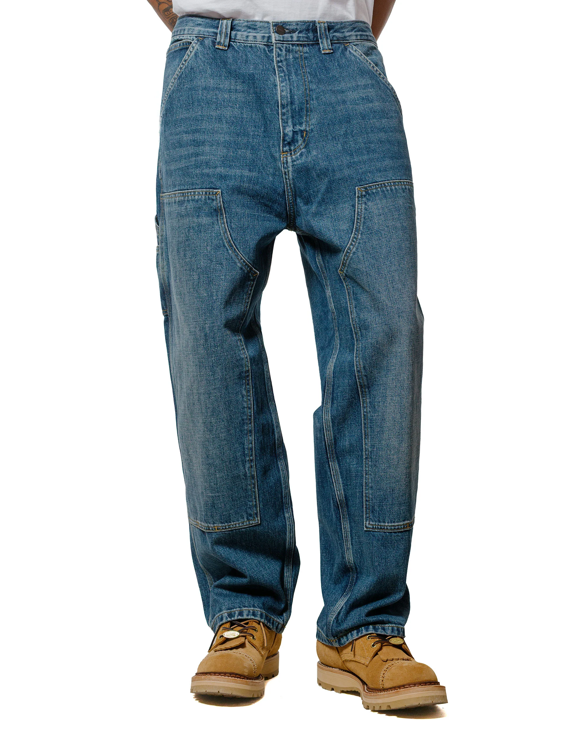Carhartt W.I.P. OG Double Knee Pant Denim Blue Dark Used Wash