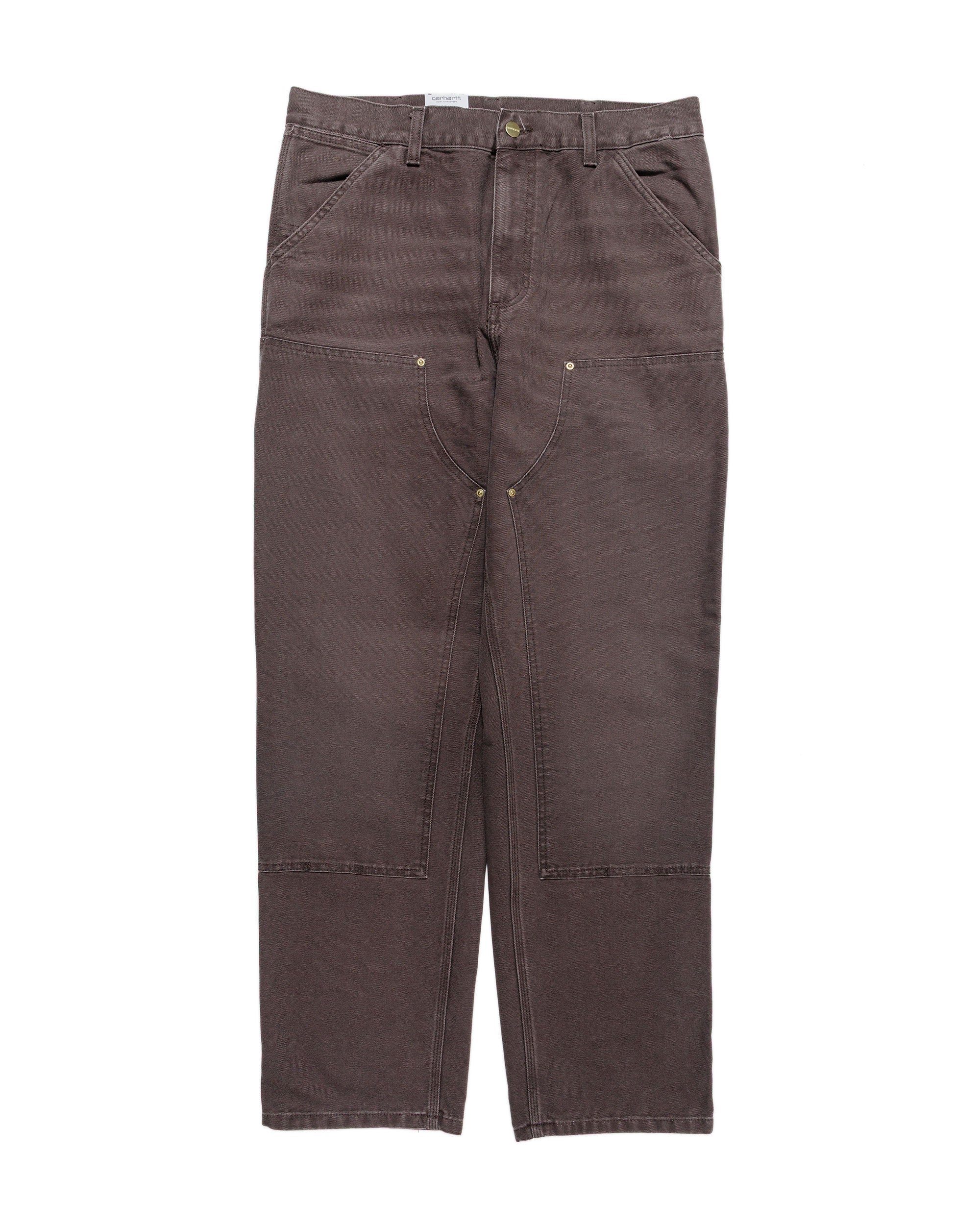Carhartt W.I.P. Double Knee Pant Tobacco Stone Canvas