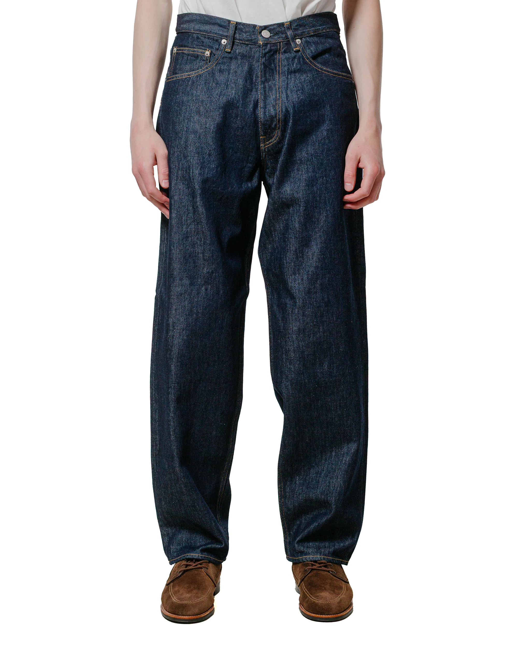 Auralee Hard Twist Denim Wide Pants Indigo