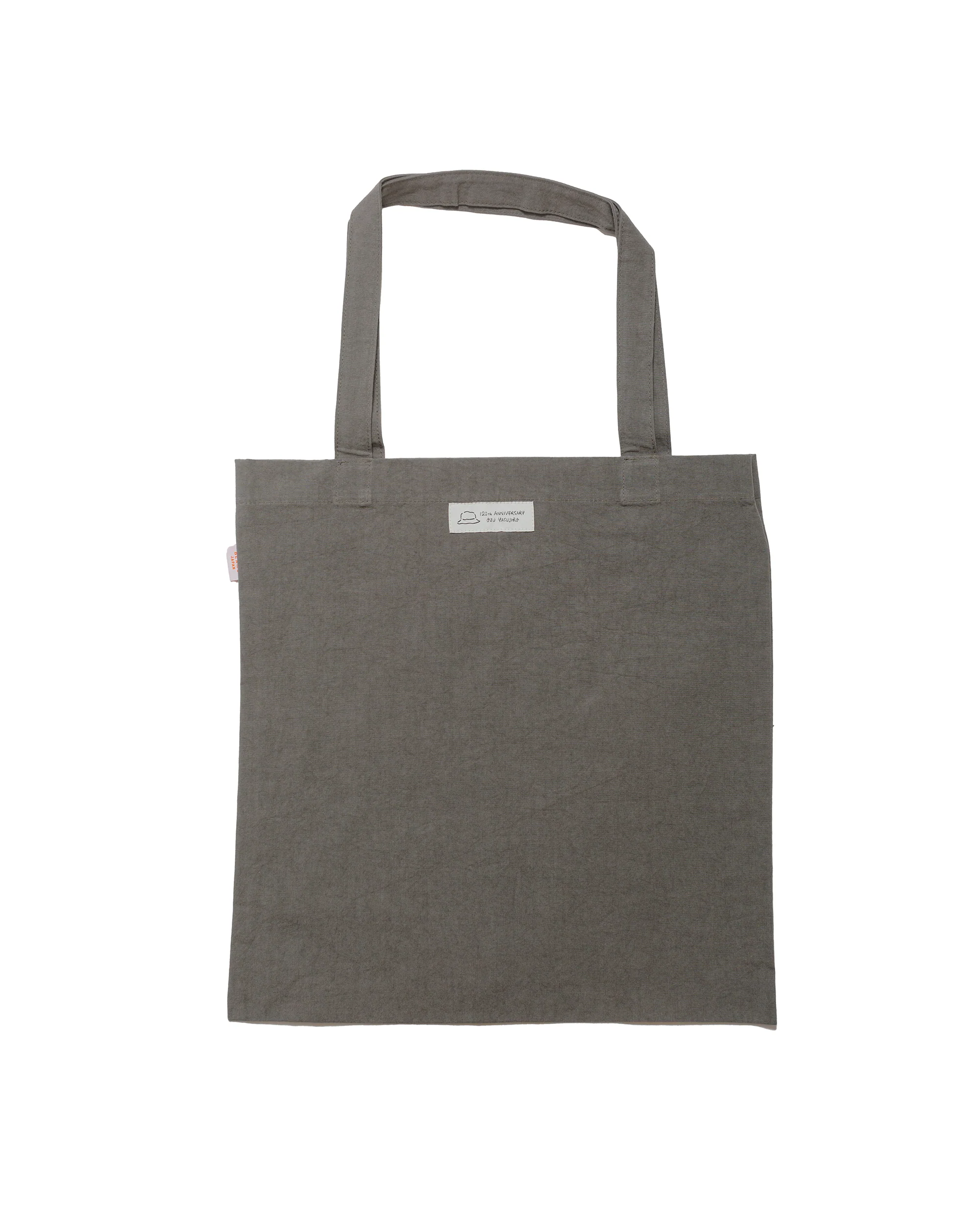 Beams Japan Yasujiro Ozu Anniversary Logo Tote Bag Charcoal